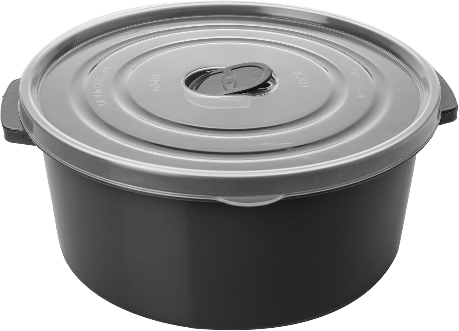 Centi Mikrowellenbehälter Mikrowellendosen 0,5L/1L/2L mit Deckel, Kunststoff, (3-tlg., 3er Set), Dampfregelventil und Griff