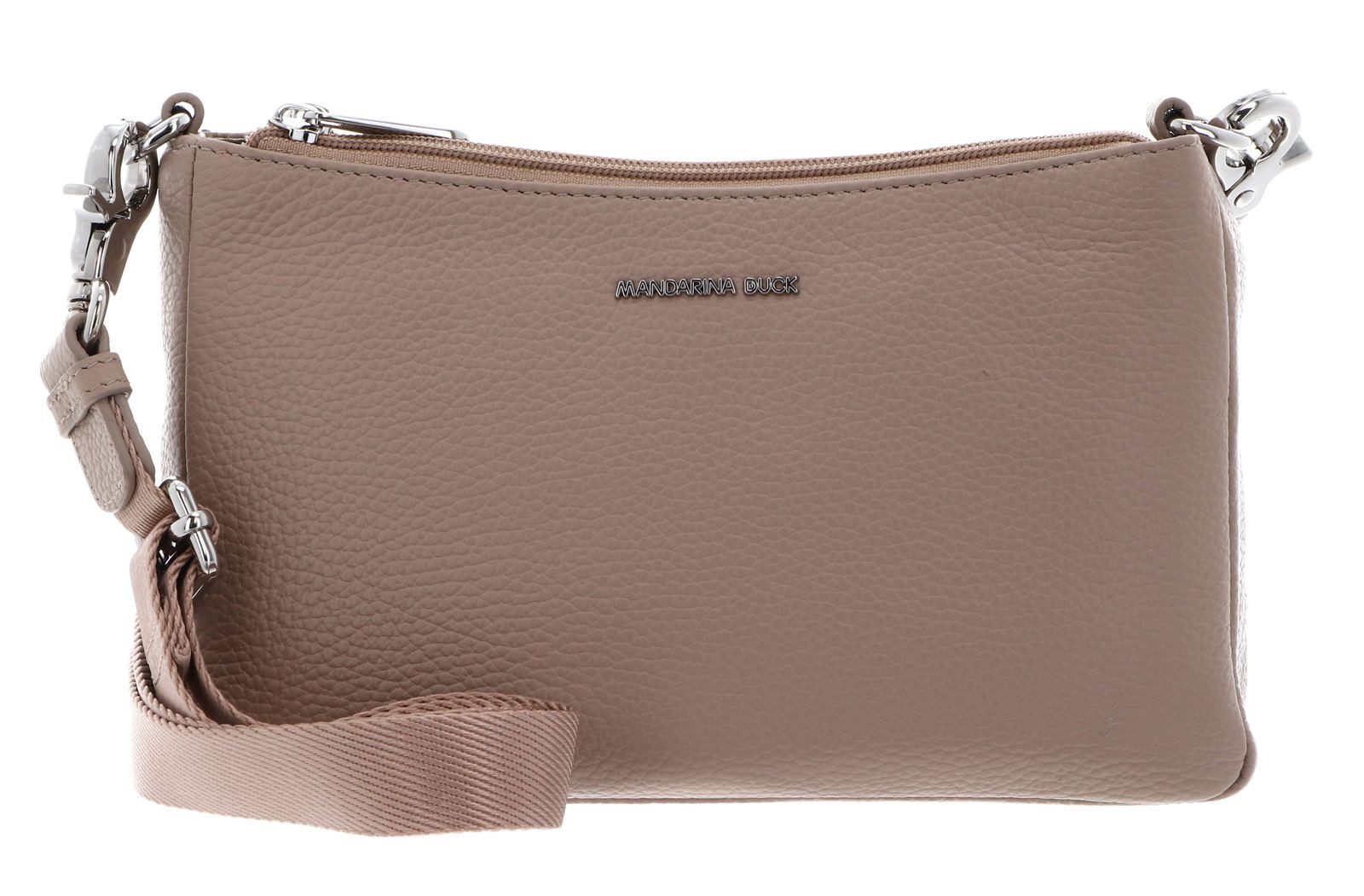 Mandarina Duck Umhängetasche Leather Pochette, aus echtem Rindsleder