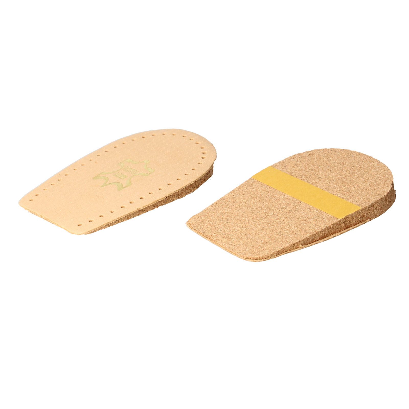 filsko Fersenkissen Leder & Kork Fersenpolster Fersenschutz Damen Herren (1-tlg), 100% Leder, verbesserter Komfort, Freizeitschuhe, Arbeitsschuhe