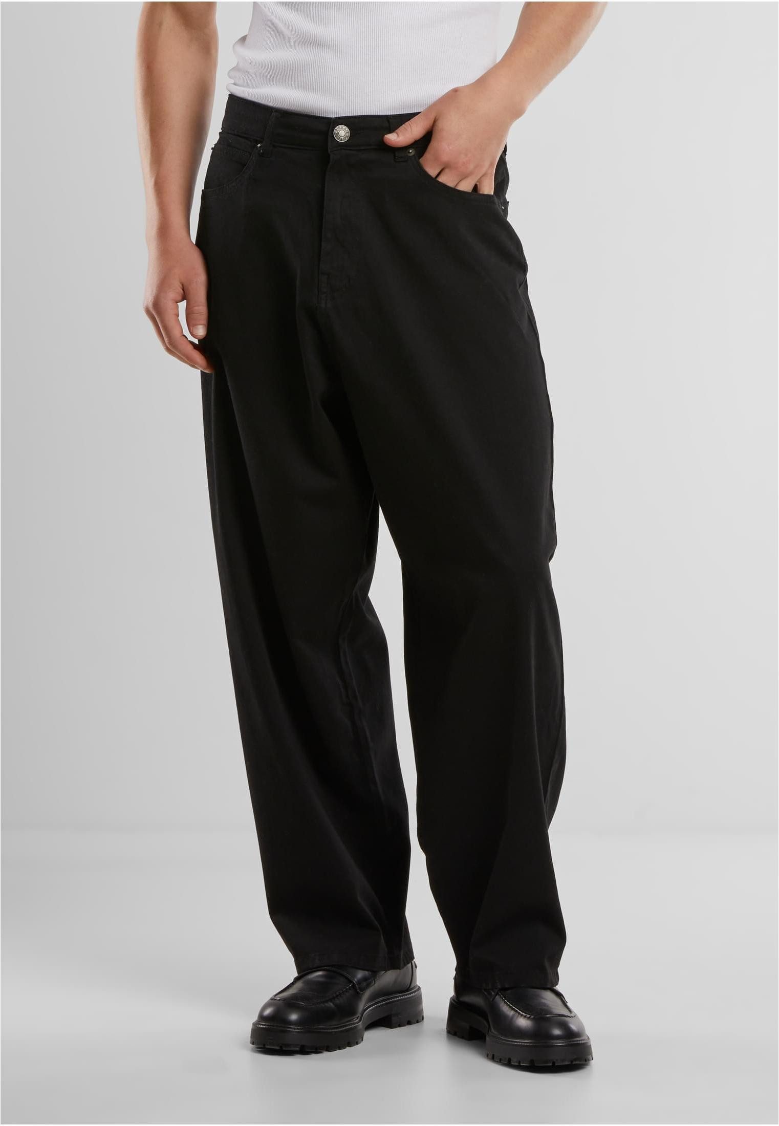 URBAN CLASSICS Funktionshose Tapered Twill Baggy Pants Herren Hosen günstig online kaufen