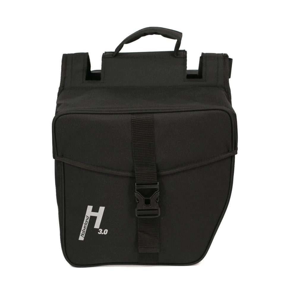 Haberland Fahrradtasche Haberland Doppeltasche 31l Basic L 3.0 schwarz - geräumige Gepäckträge