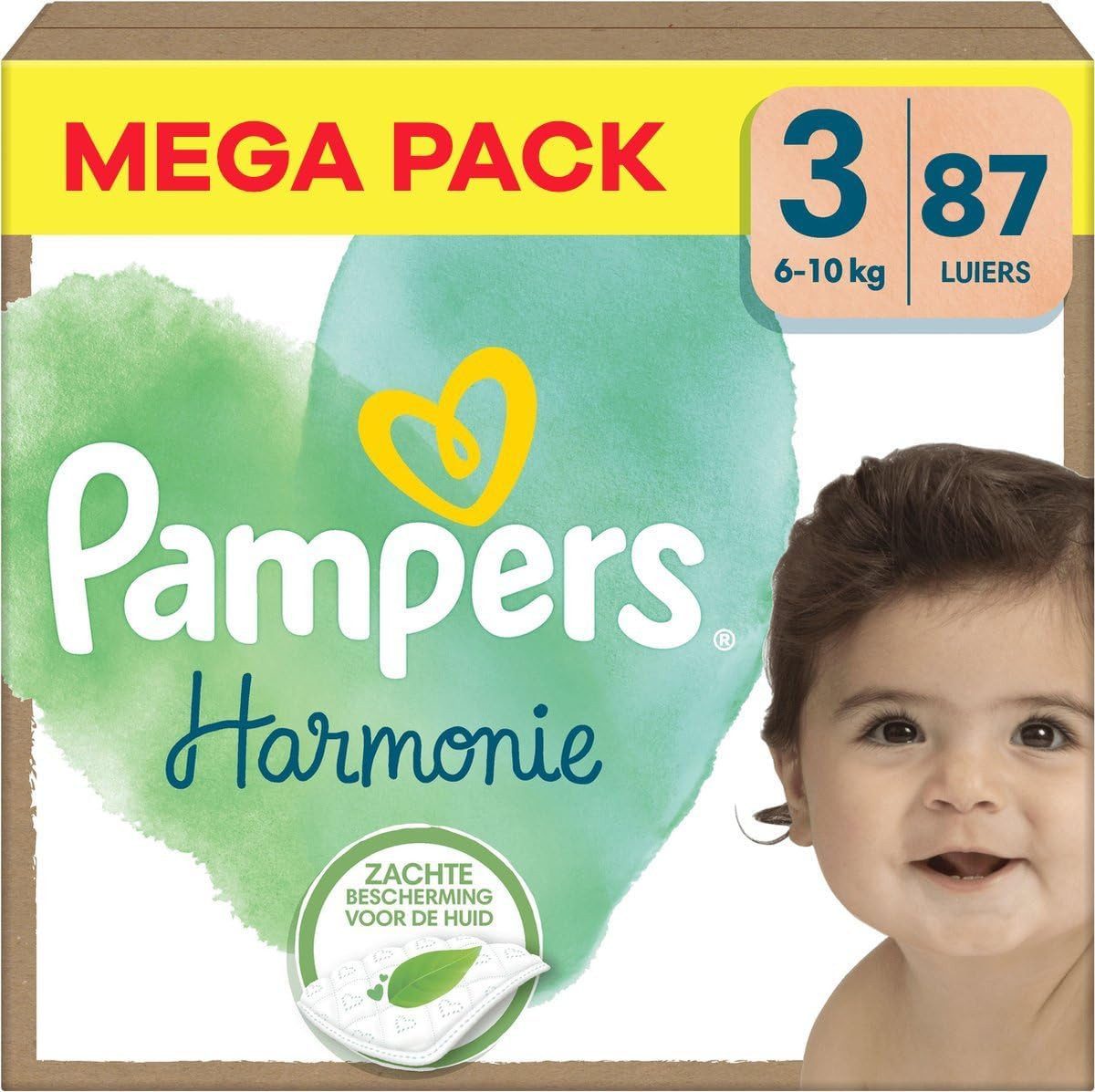 Pampers Windeln Harmonie Größe 3 (6-10 kg), Windeln Harmonie, 87 Stück (87-St)