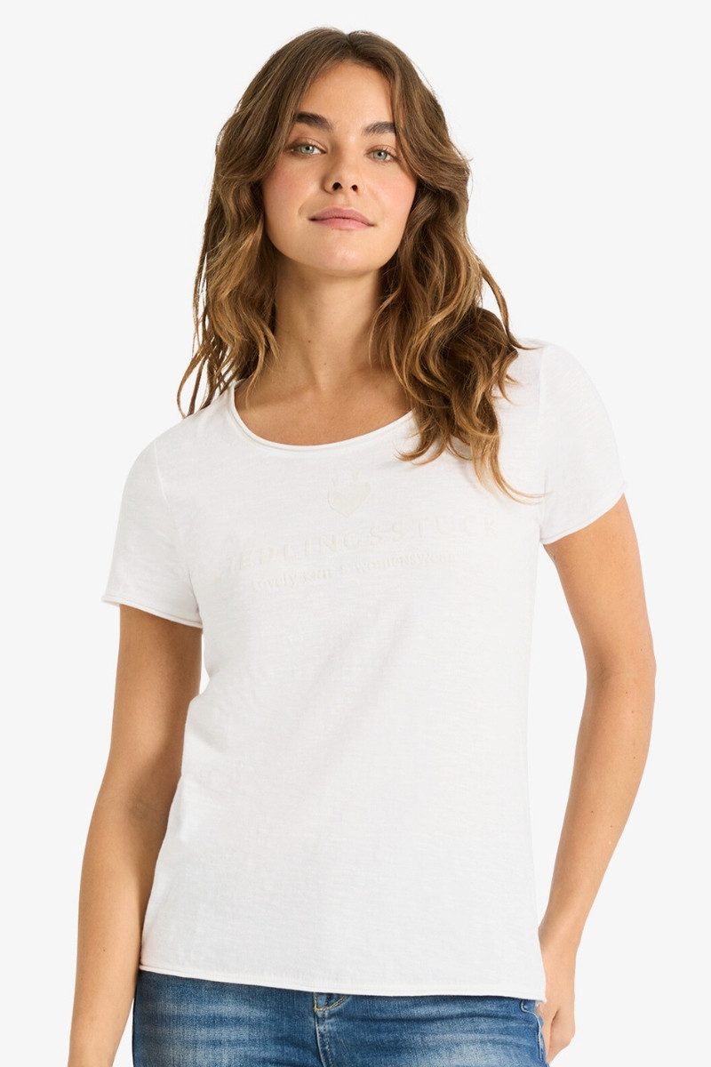 Lieblingsstück Trachtenshirt Shirt Damen - CIA - bright red, offweiß