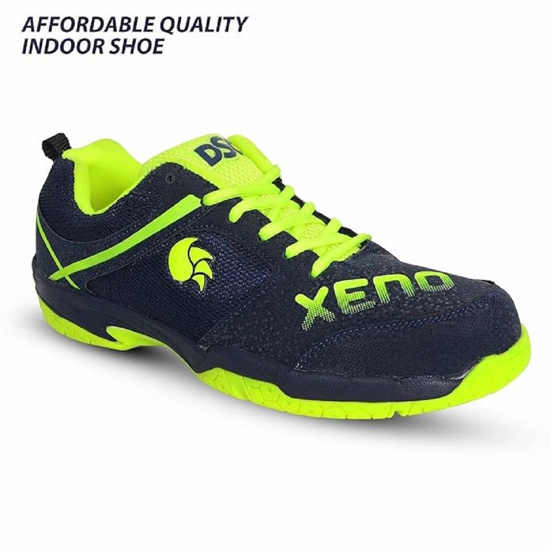 DSC Xeno Badmintonschuhe, Für Herren und Jungen Badmintonschuh (1 Paar Badmintonschuhe, Mit nicht abfärbender Laufsohle aus natürlichem Kreppgummi) Atmungsaktives und strukturiertes Design