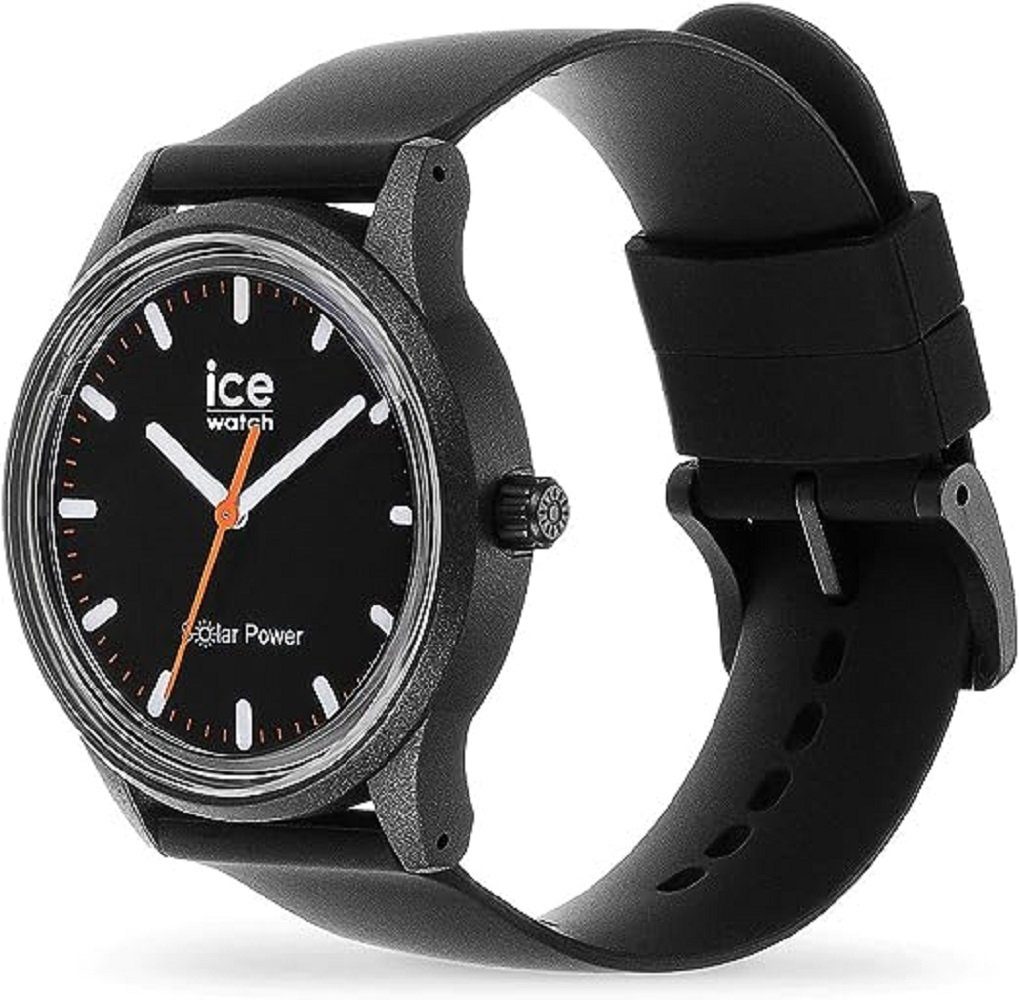 ice-watch Quarzuhr, Schwarze power - Herren/Unisexuhr solar ICE Ice-Watch Rock 