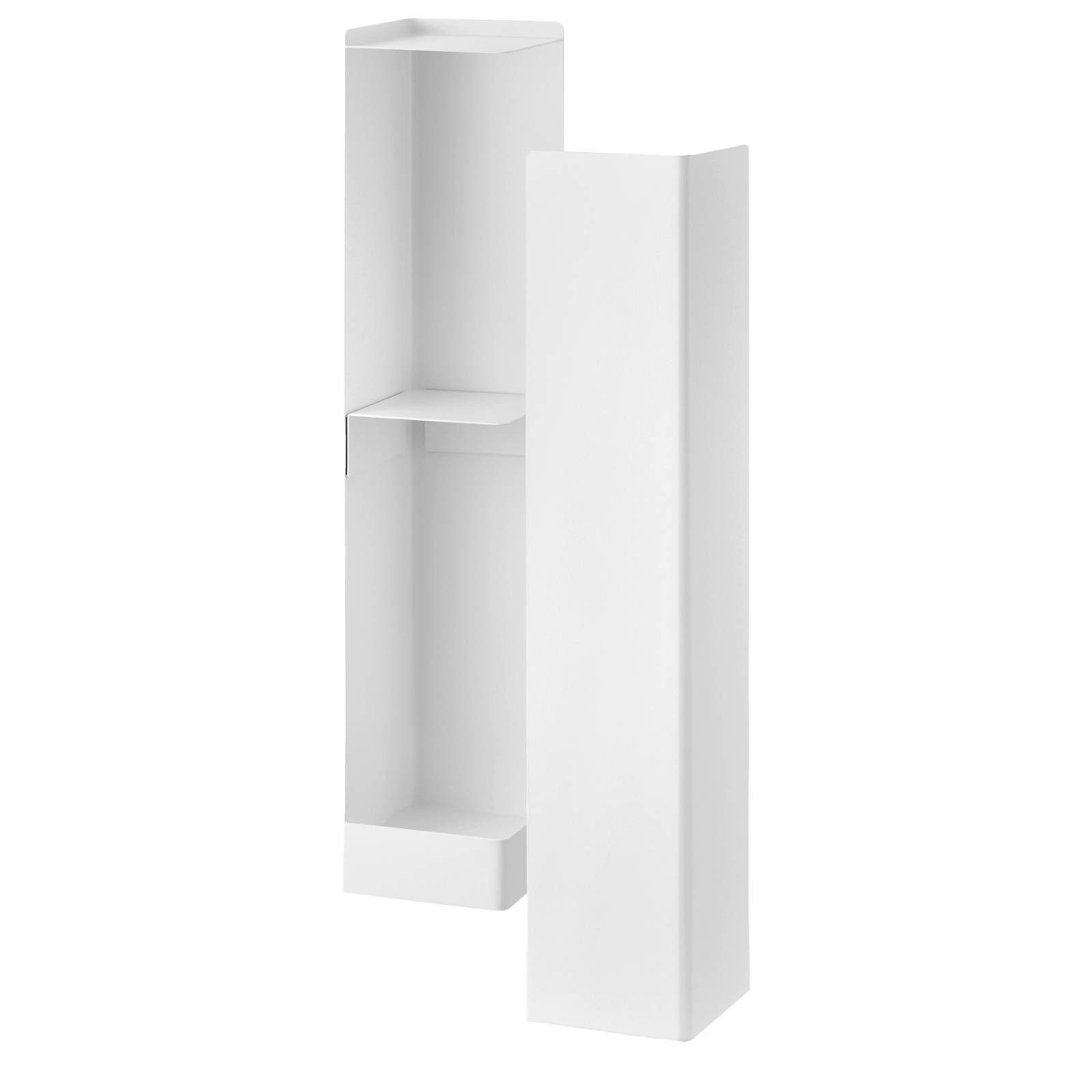 Yamazaki Toiletten-Ersatzrollenhalter Tower Toilettenpapier Aufbewahrung WC-Rollen Klopapier Regal diskret, Toilettenpapierständer, Schrank auf Rollen stehend, Ablage