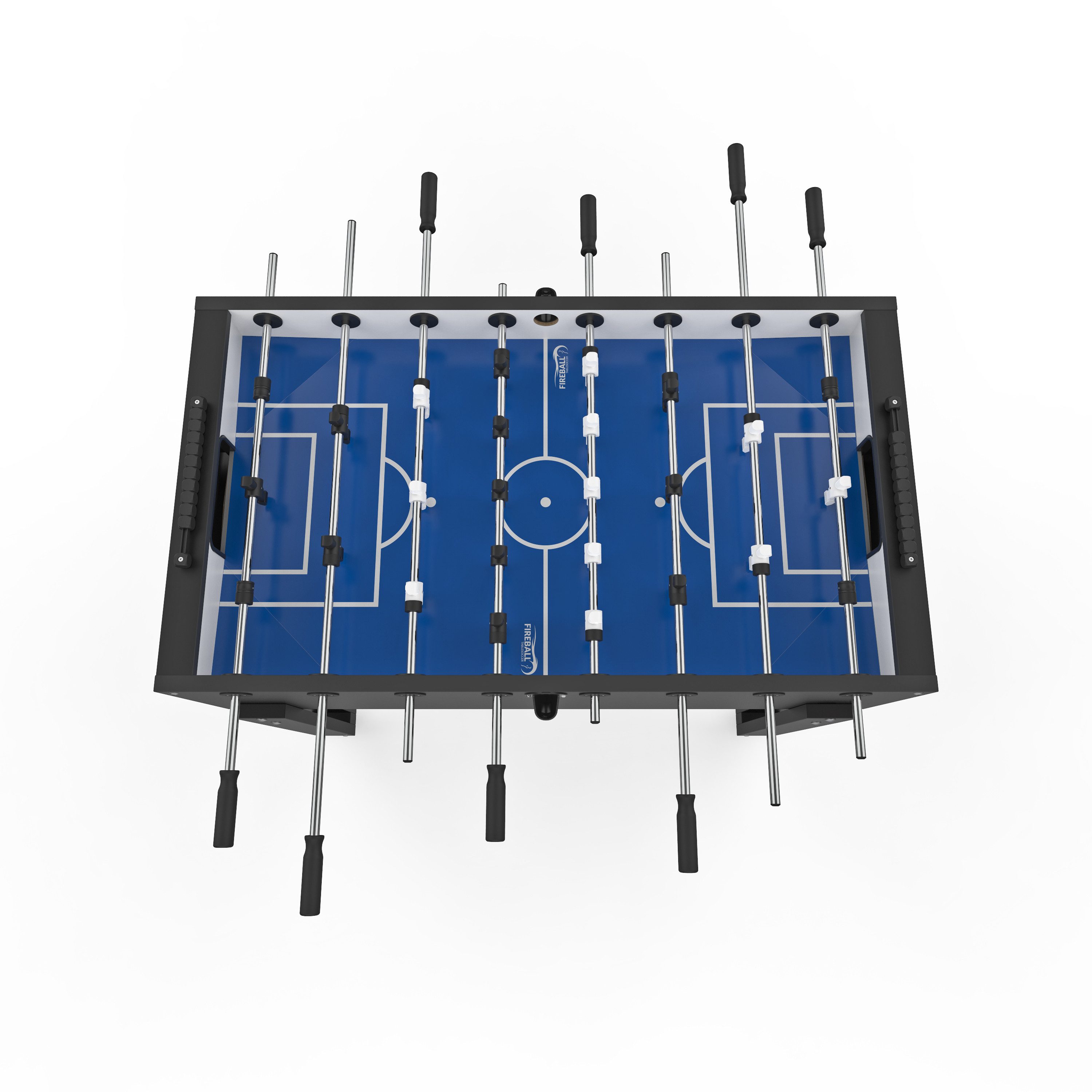 Fireball-Tablesoccer Kickertisch Fireball "Home" schwarz Tischfußball, Made in Germany