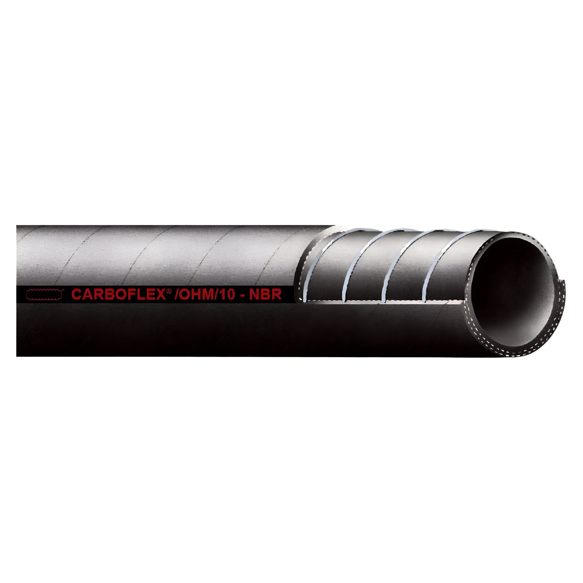 PVC-SHOP7 Inflatorschlauch CARBOFLEX Saug- & Druckschlauch Schlauchgröße (Innen Außen):32x43mm