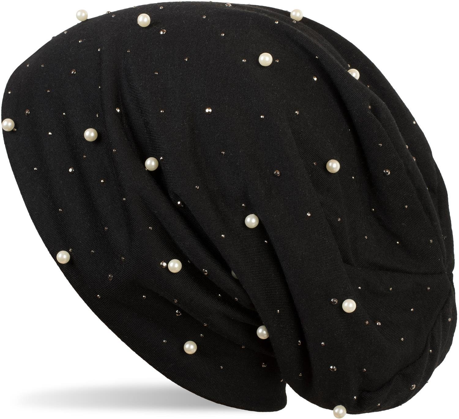styleBREAKER Beanie Beanie mit Perlen und günstig online kaufen