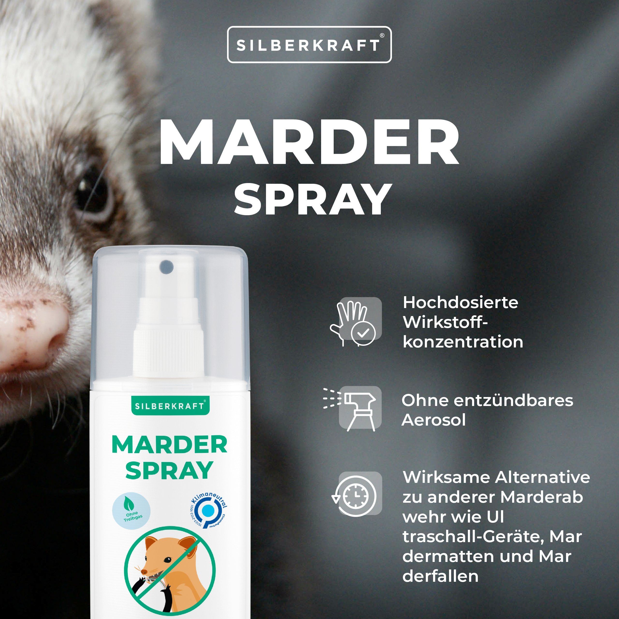 Marderspray, 100 1-St. Silberkraft ml, Insektenspray