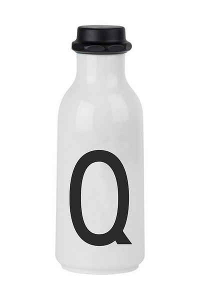 Design Letters Trinkflasche Design Letters Drinking Bottle Q 20202500-Q, aus Kunststoff, 0,5 Liter, Buchstabe Q Motiv, mit Deckel