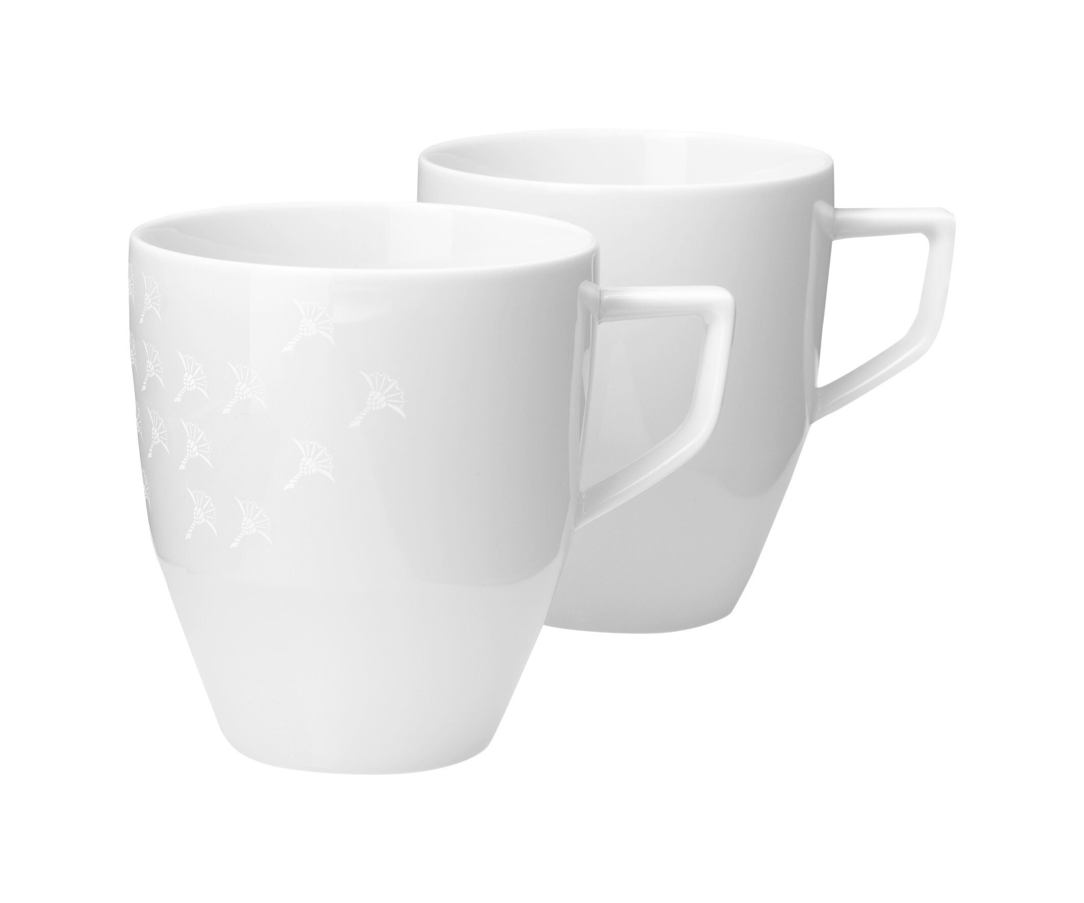 JOOP! Becher JOOP! LIVING - FADED CORNFLOWER Becher m. Hkl. Set 2, Porzellan