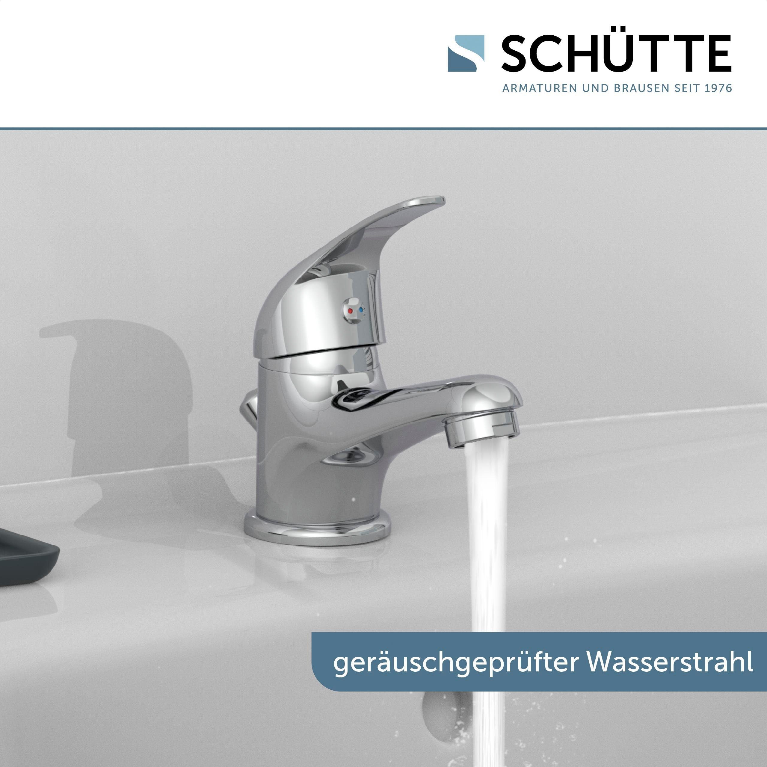 Schütte Waschtischarmatur ATHOS PLUS geräuscharme Kartusche, Marken-Mischdüse, inkl. Zugstange – Bild 4 von 5