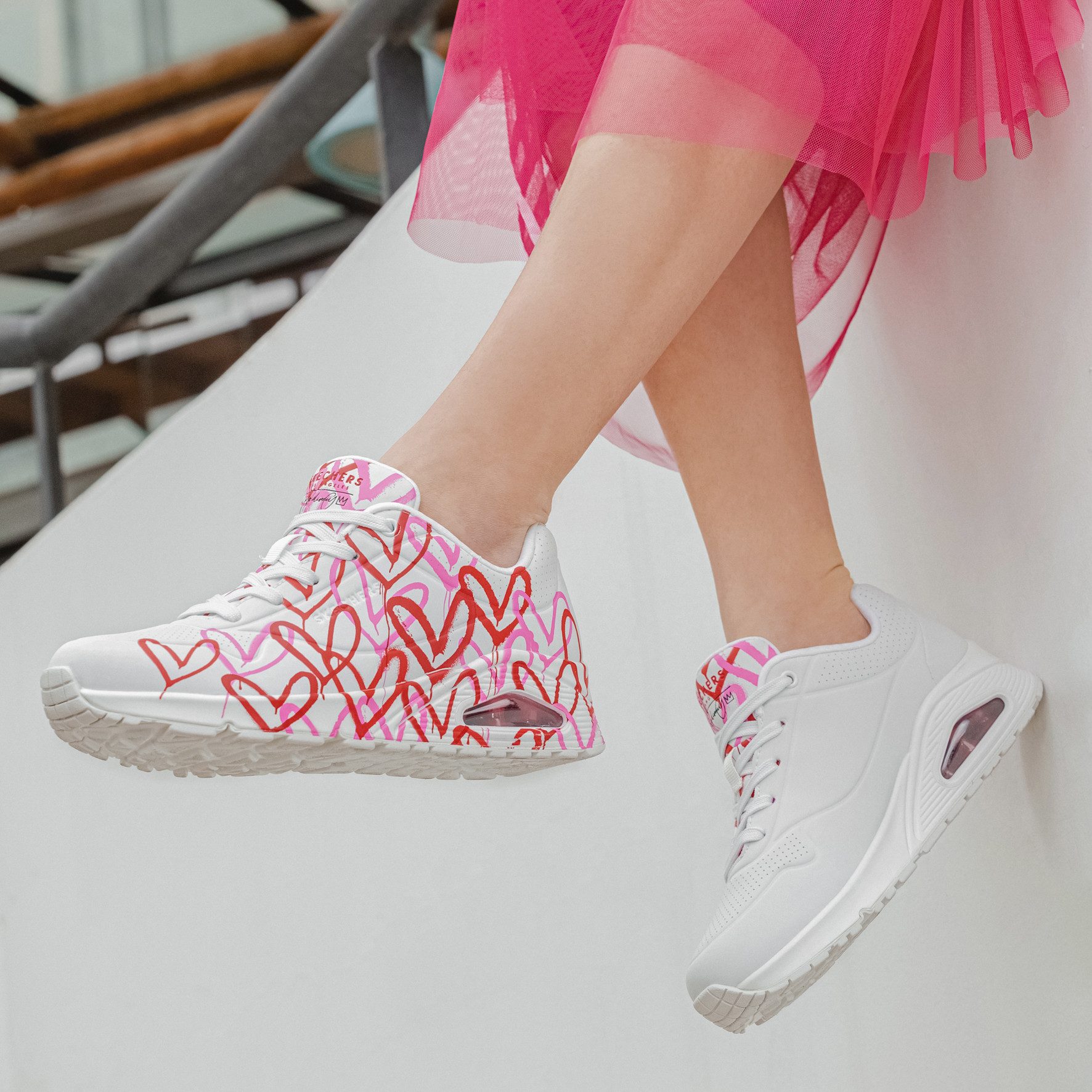 Skechers UNO-SPREAD THE LOVE Wedgesneaker Freizeitschuh, Halbschuh, Schnürs günstig online kaufen