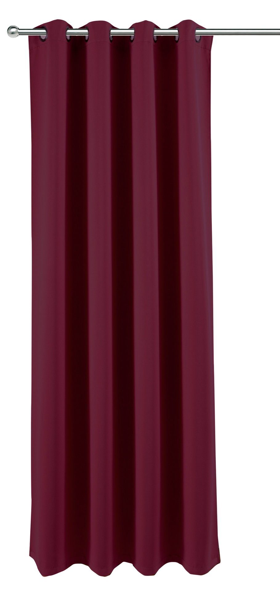 Gardine Vorhang uni Ösen 140x245 cm Moderner Ösenvorhang blickdicht Gardine