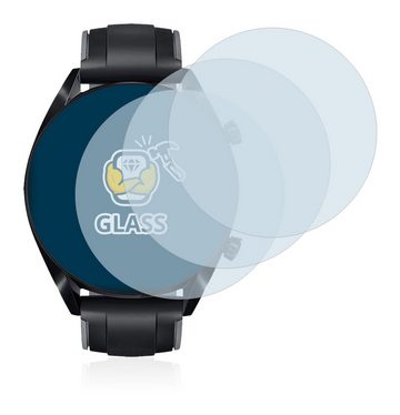 BROTECT Panzerglas für Huawei Watch GT 2 (46 mm), Displayschutzglas, 3 Stück, Schutzglas Echtglas 9H Härte HD-Clear