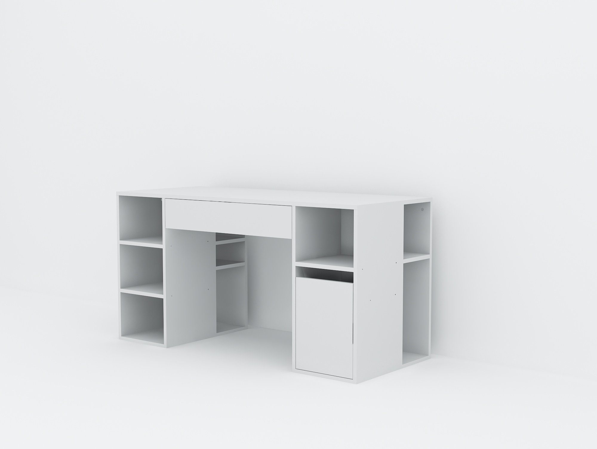 Schreibtisch Schreibtisch moebel17 Diamond Weiß