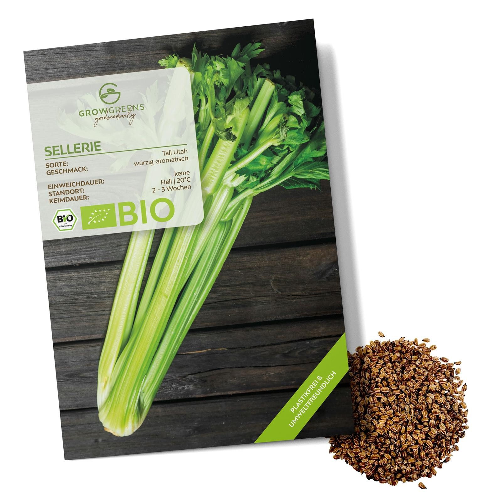 Growgreens Gemüsesamen BIO Selleriesamen (Tall Utah) - Staudensellerie Saat günstig online kaufen