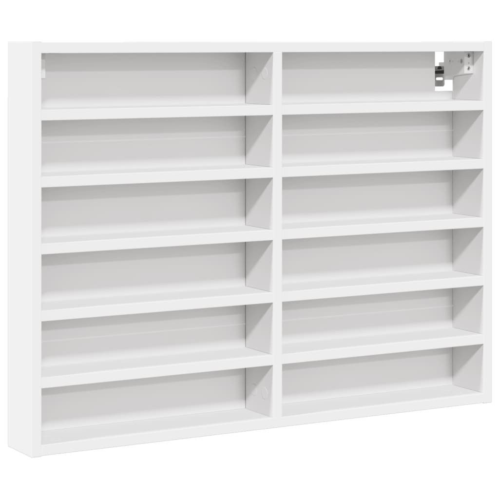 vidaXL Regal Vitrinenschrank Weiß 80x8,5x58 cm günstig online kaufen