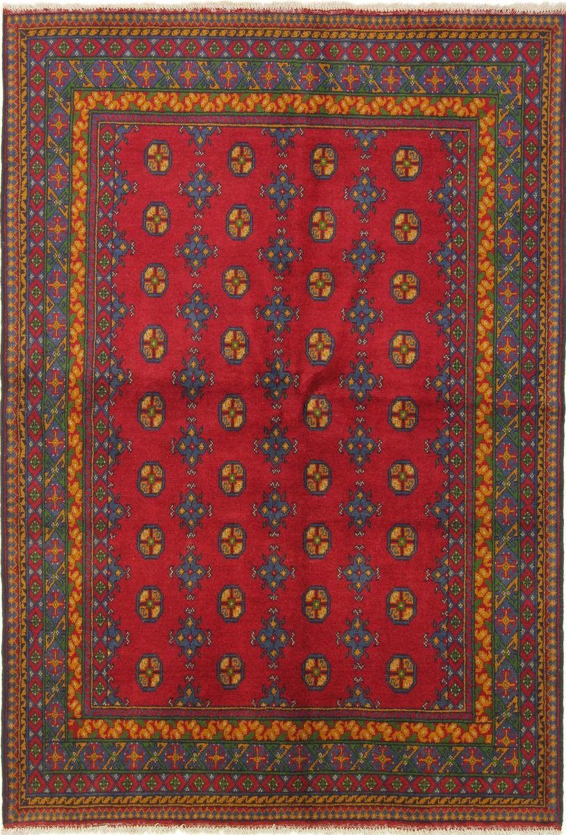 Orientteppich Afghan Akhche 164x237 Handgeknüpfter 6 Orientteppich, Höhe: Nain mm rechteckig, Trading