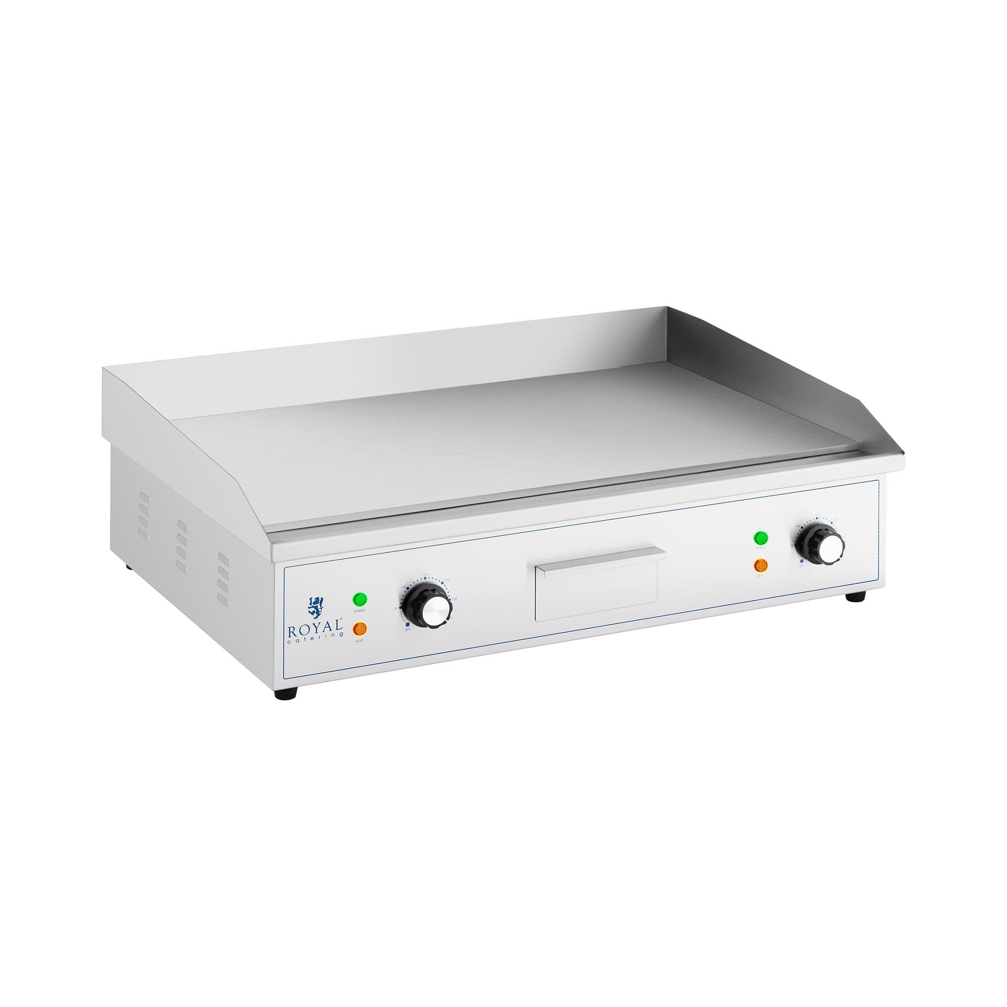 Royal Catering Elektrogrill Doppel Elektro Grillplatte 72,7 x 42 cm Griddleplatte glatt 2 x 2200 W, 4400 W