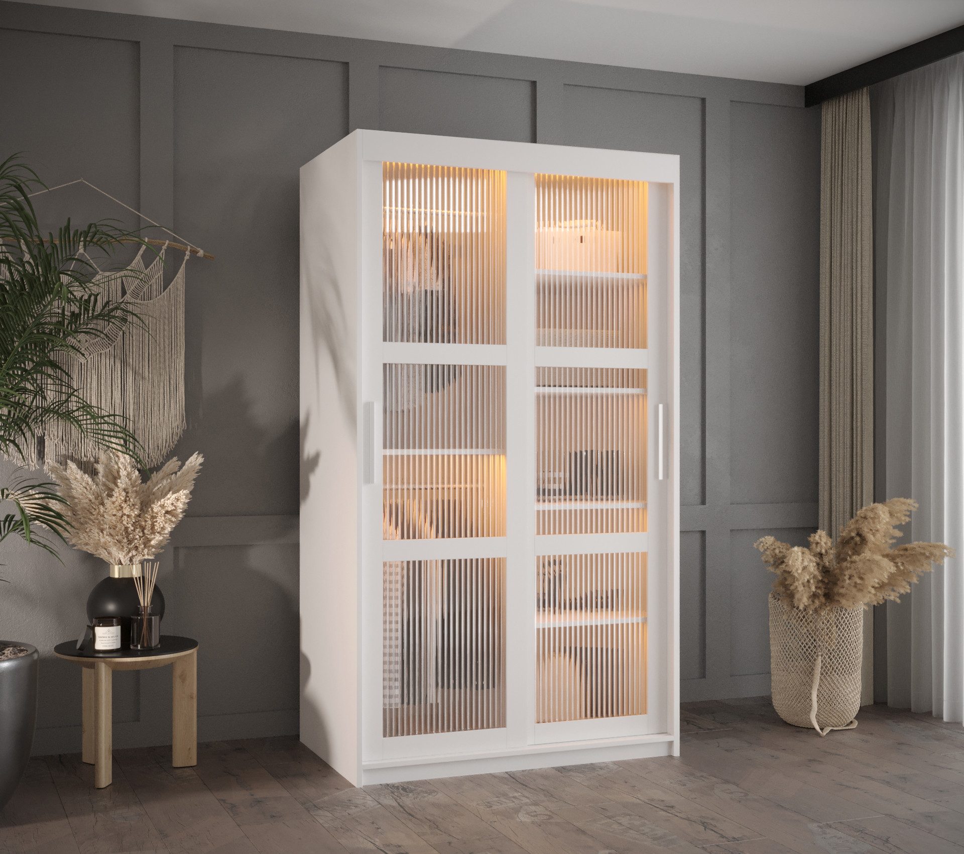 ABIKS MÖBEL Schwebetürenschrank FLUTES Schlafzimmerschrank - mit Schiebetür günstig online kaufen