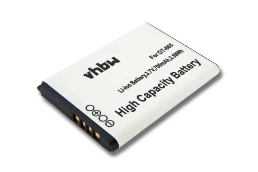 Li-Ion mit 700 vhbw V) (3,7 OneTouch mAh Alcatel kompatibel 2012 Smartphone-Akku