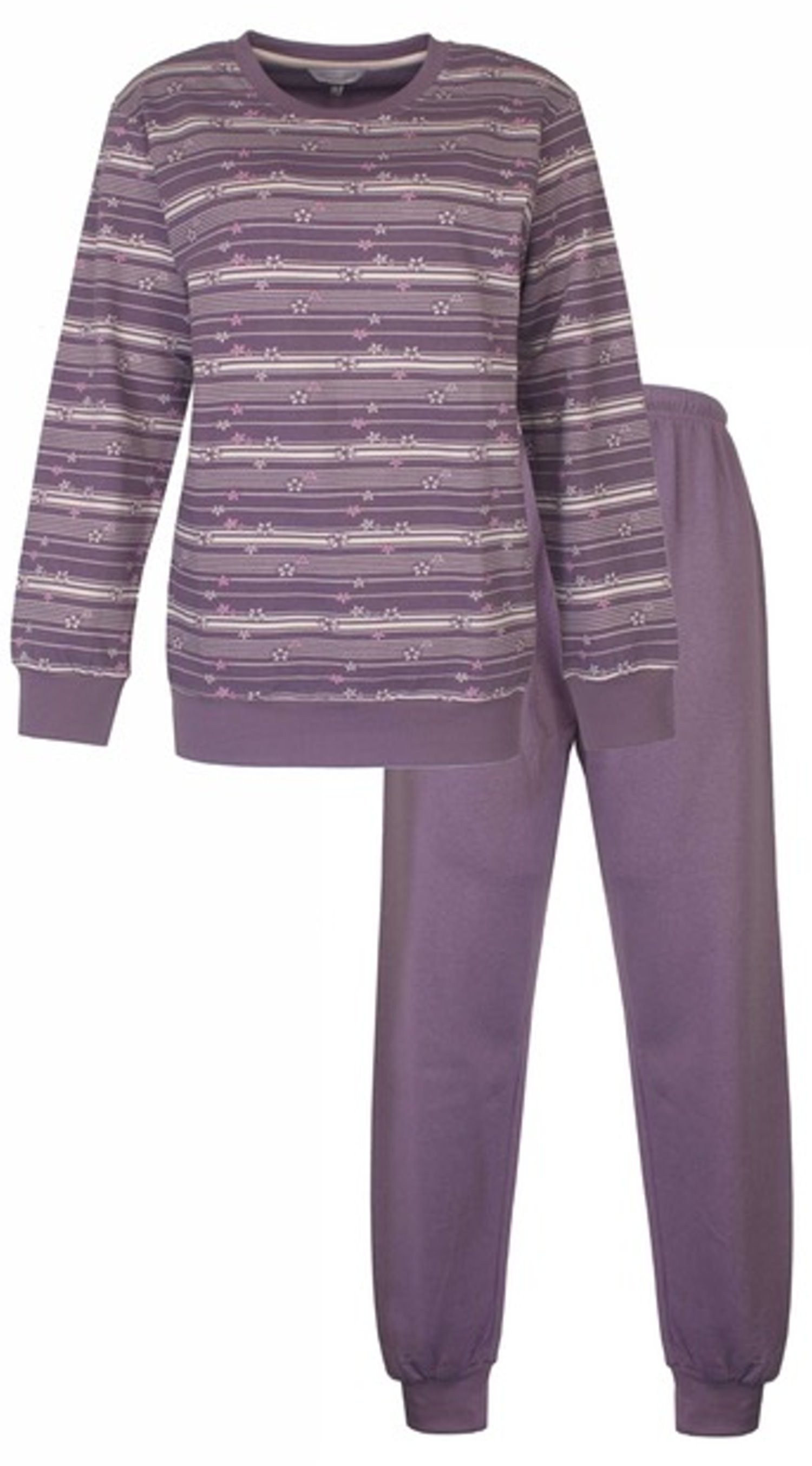 Tenderness Schlafanzug Damen Pyjama lang warm günstig online kaufen