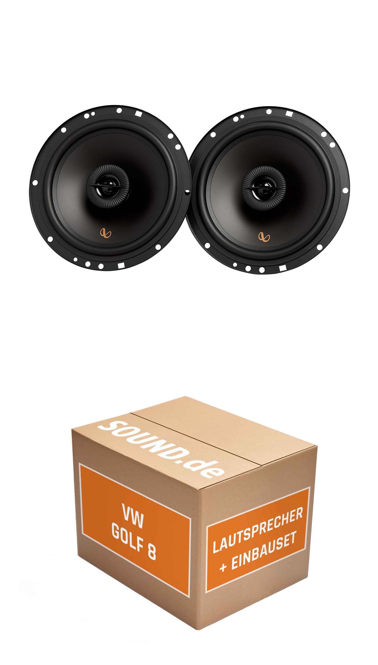 Lautsprecher Boxen Einbauset Infinity Alpha 603F VW Golf VIII Auto-Lautsprecher