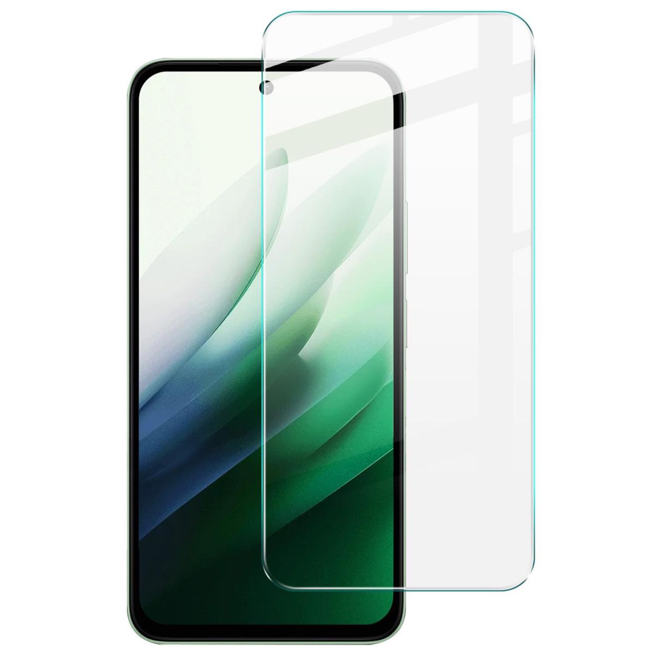 Wigento Smartphone-Hülle Für Xiaomi Redmi Note 15 Pro 5G Kunstleder Hülle Schwarz + 9H Glas, Produktset Kunst-Leder Tasche + H9 Hart Glas