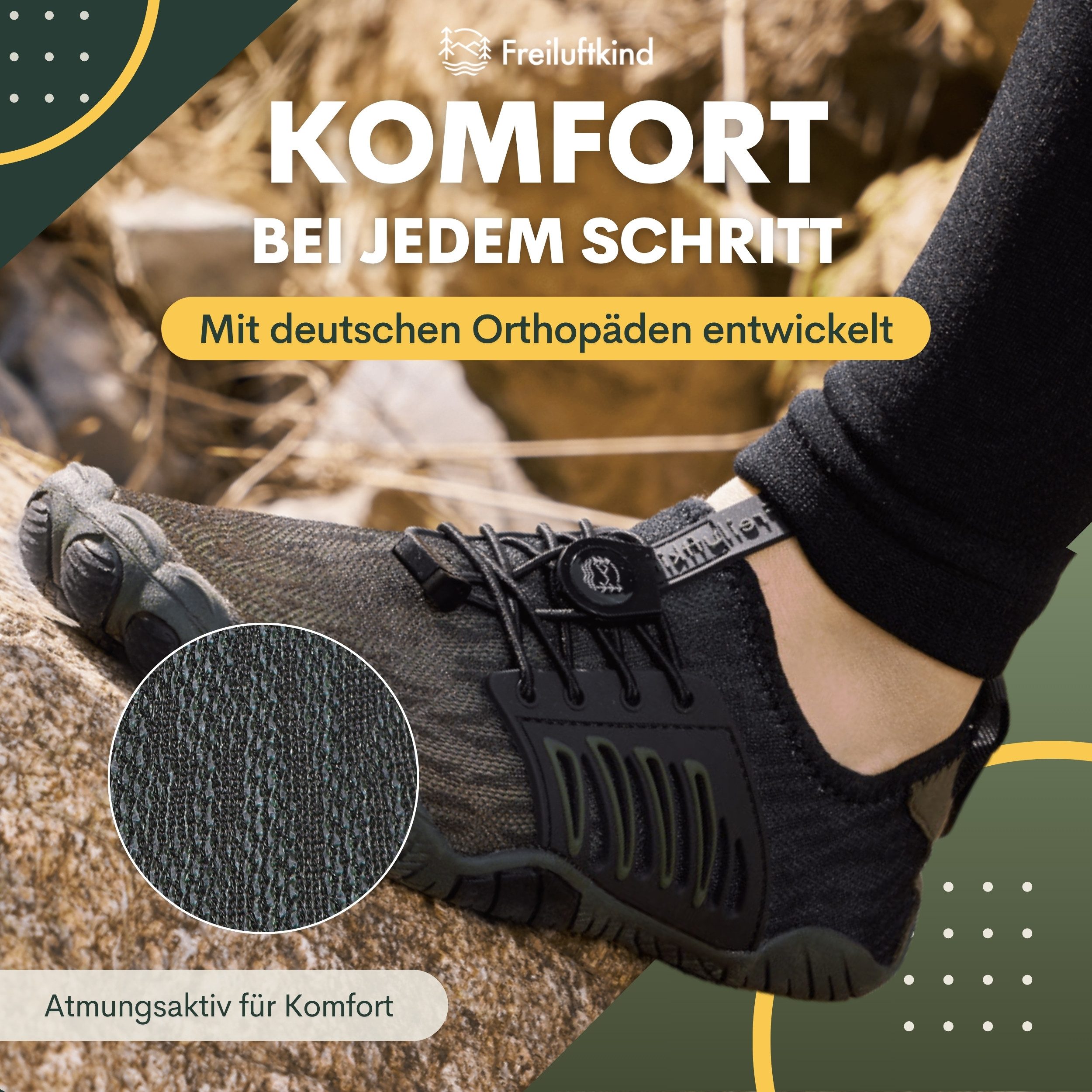 Freiluftkind Das Original – Tokai rutschfeste Barfußschuhe Sneaker Schnellv günstig online kaufen