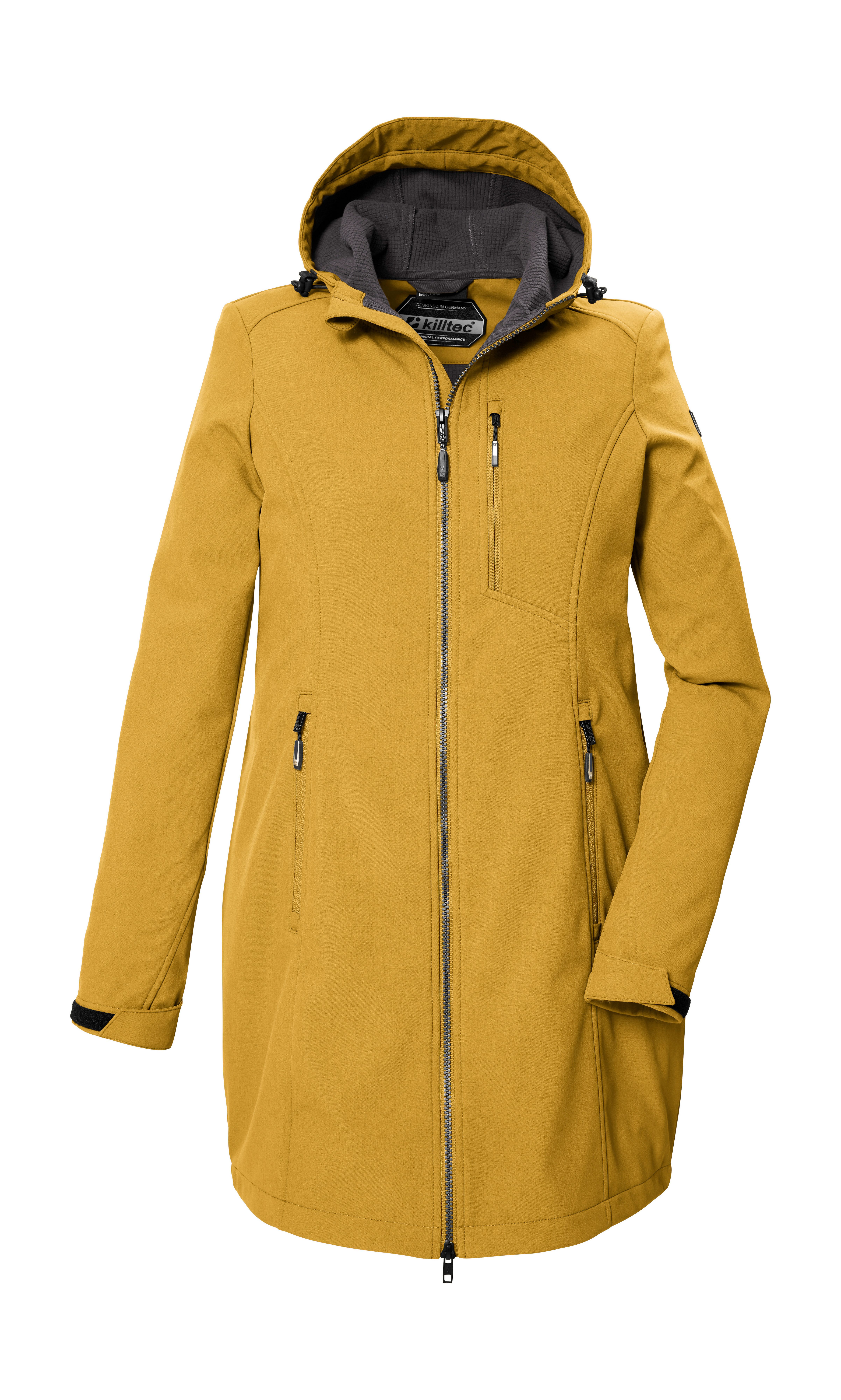 Killtec Softshellparka KOS 370 WMN SFTSHLL PRK Winddichter Damen Softshell Parka, wasserabweisend, atmungsaktiv