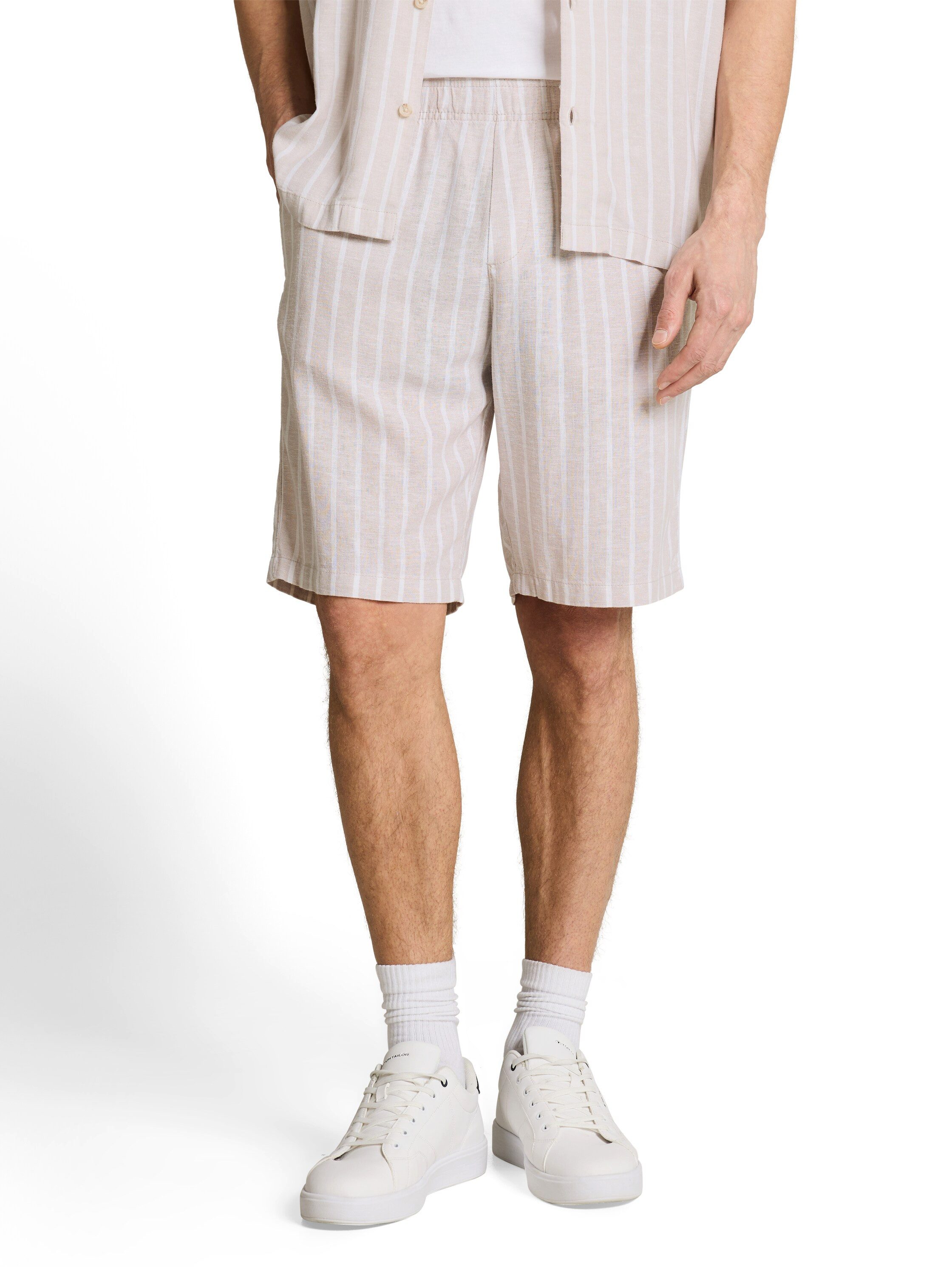 TOM TAILOR Denim Relaxshorts Sommershorts im Streifen-Look