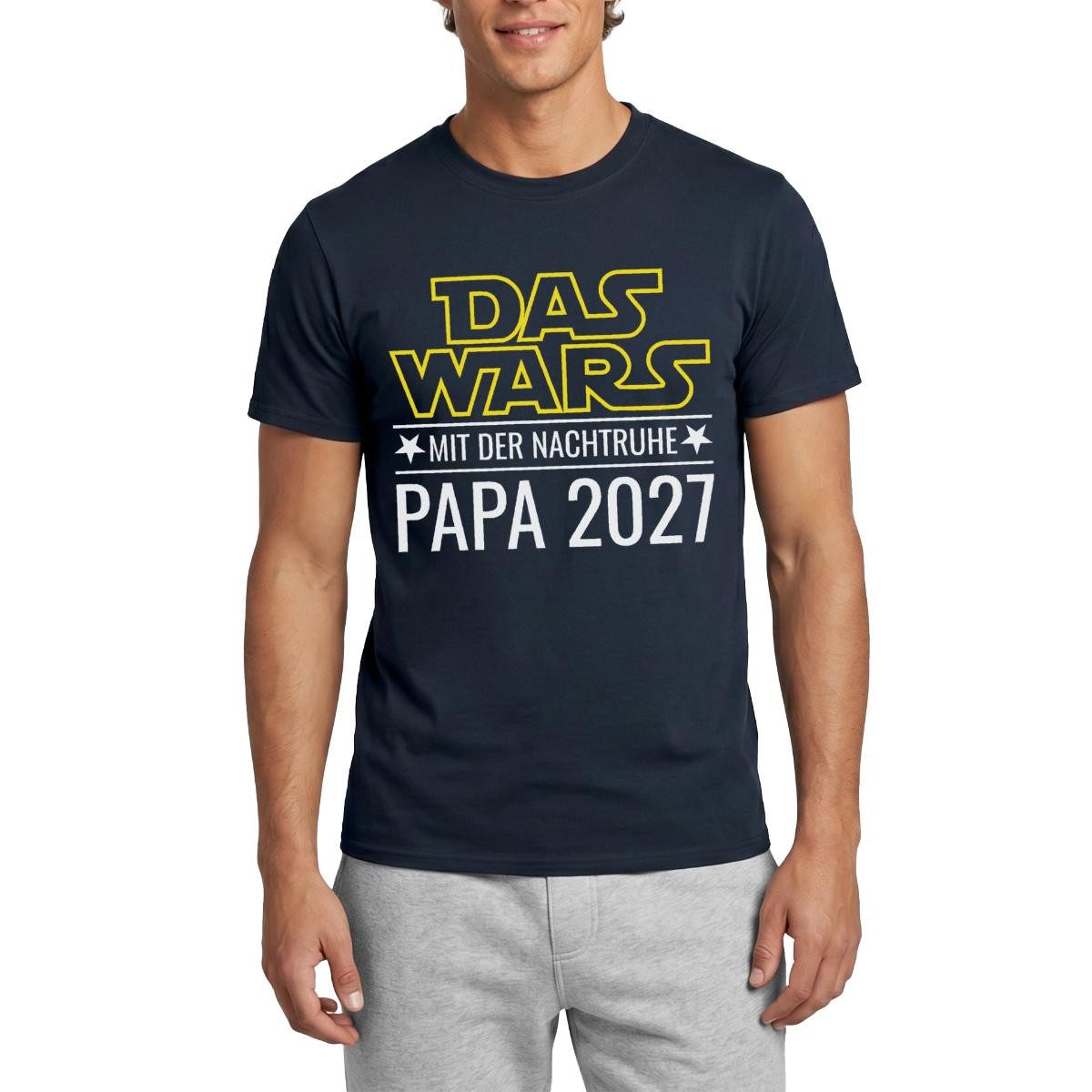 T-Shirt Das Wars Mit Der Nachtruhe Papa 2027 Männer T-Shirt