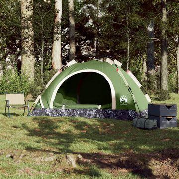 vidaXL Kuppelzelt Zelt Campingzelt 4 Personen Grün Quick Release