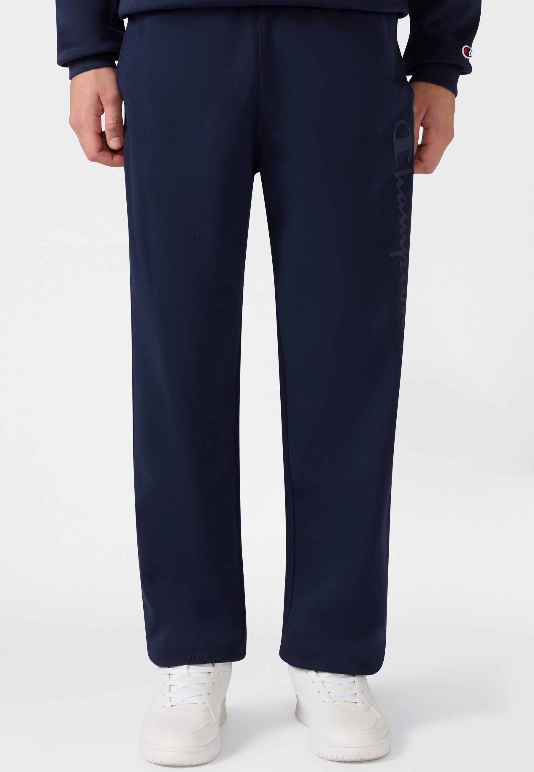 Champion Jogginghose SPORTWEAR OPEN HEM PANTS Standard Fit mit geradem Standard Fit, aus Baumwolle und Polyester