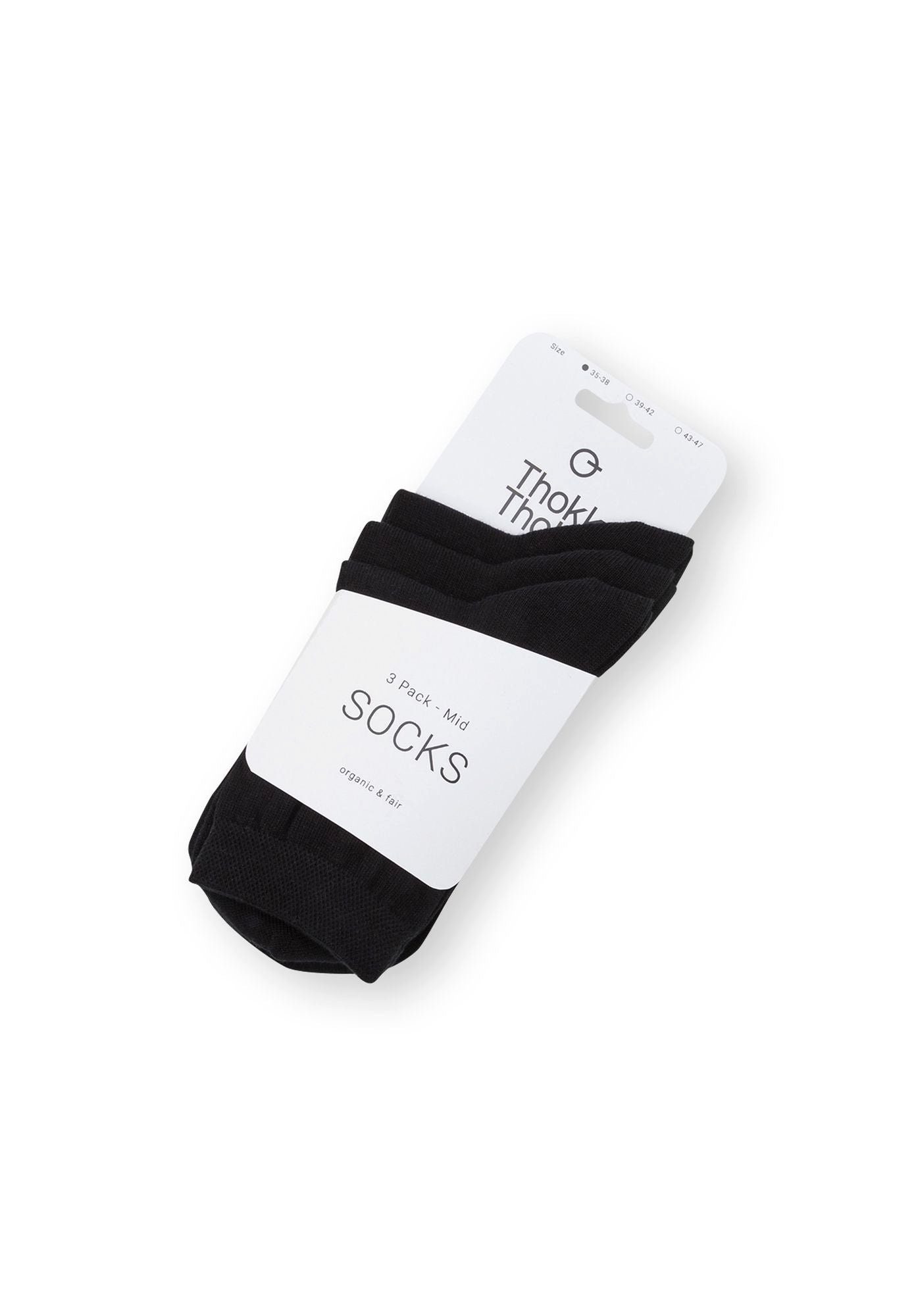 ThokkThokk Socken Mid Socks (Pack, 3-Paar) Black