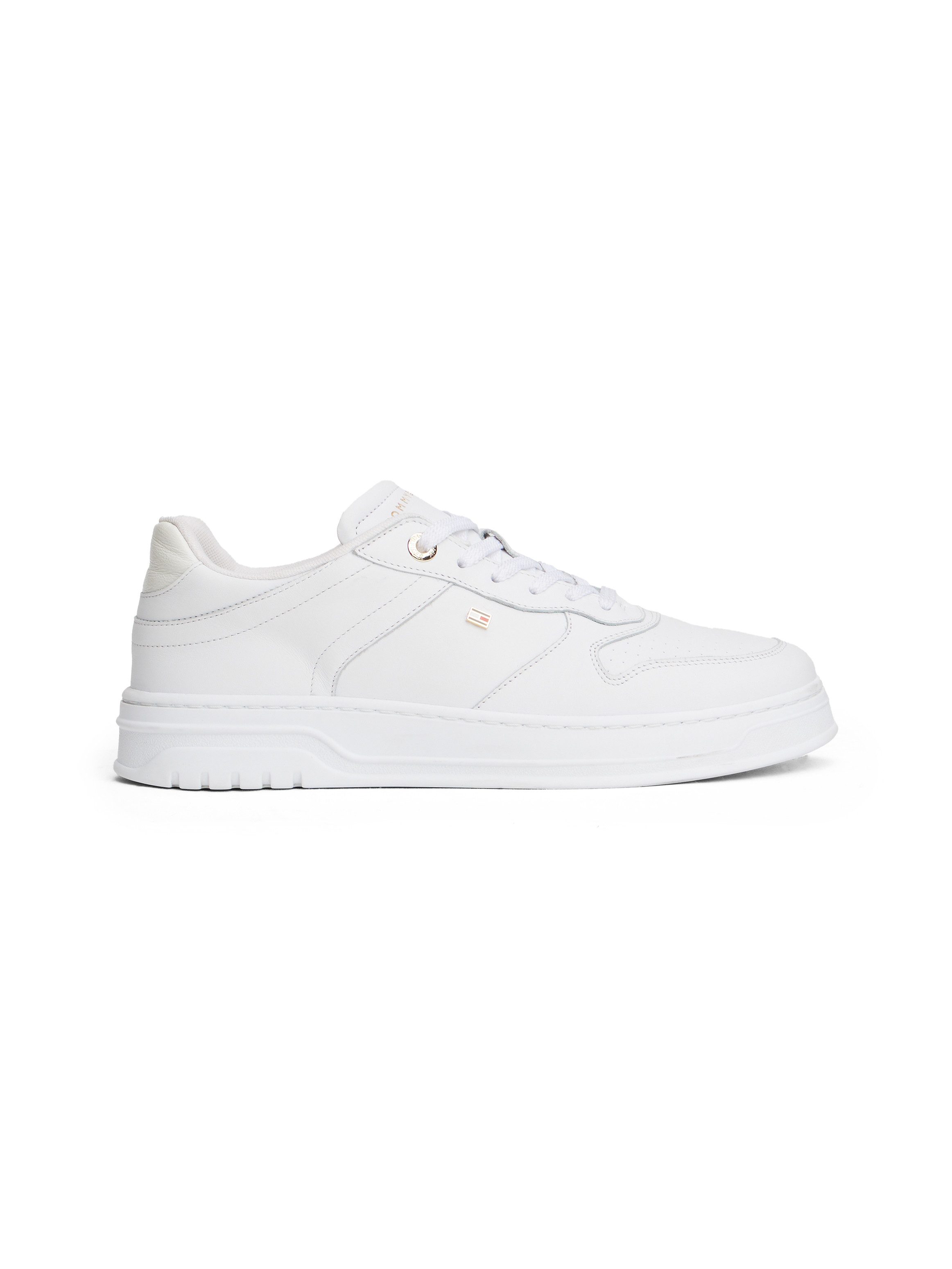 Tommy Hilfiger TH SPORTY CUPSOLE LEATHER Plateausneaker, Freizeitschuh, Halbschuh, Schnürschuh mit seitlichem Logo – Bild 4 von 5