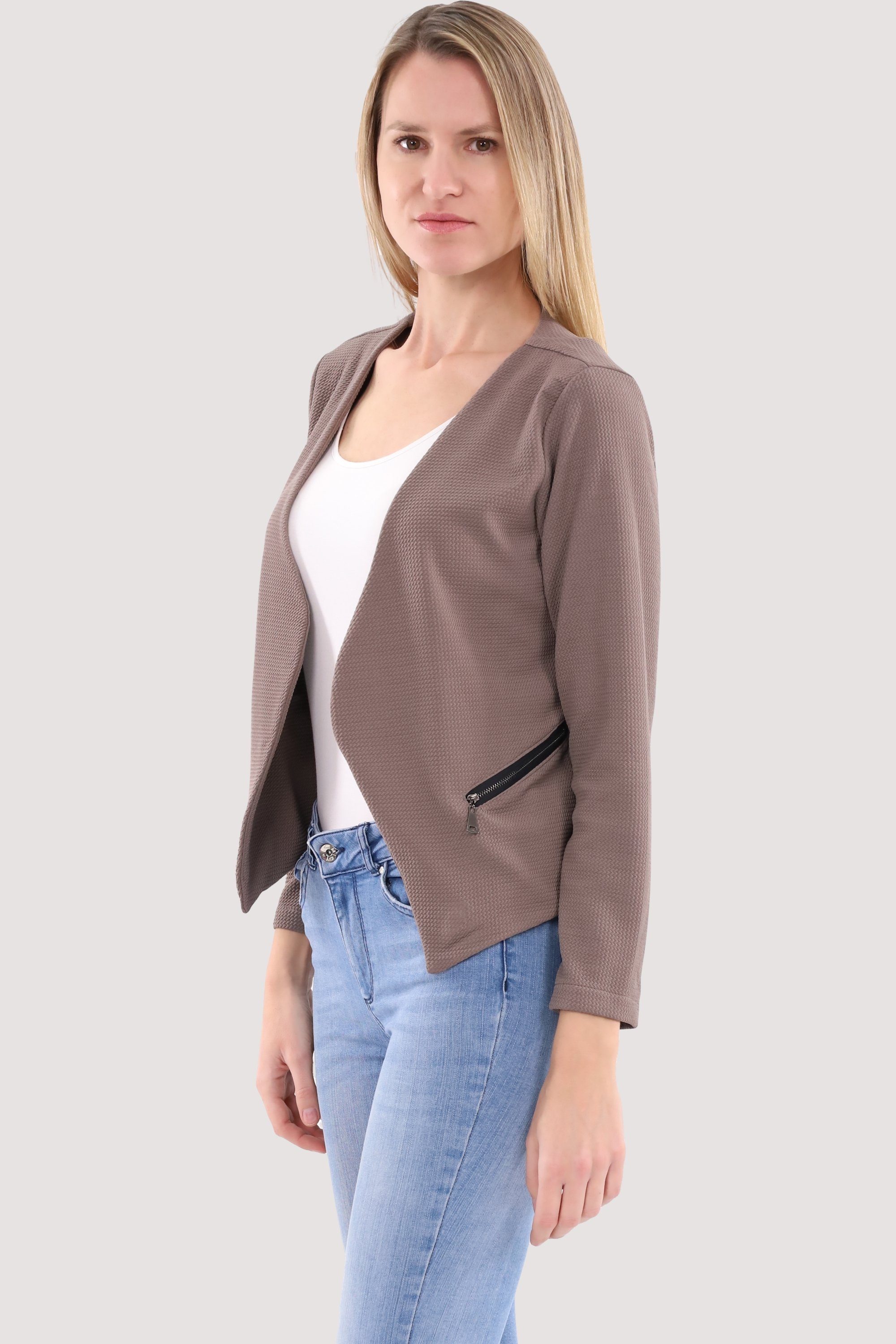 malito more than fashion Jackenblazer 6040 Sweatblazer im Basic-Look günstig online kaufen