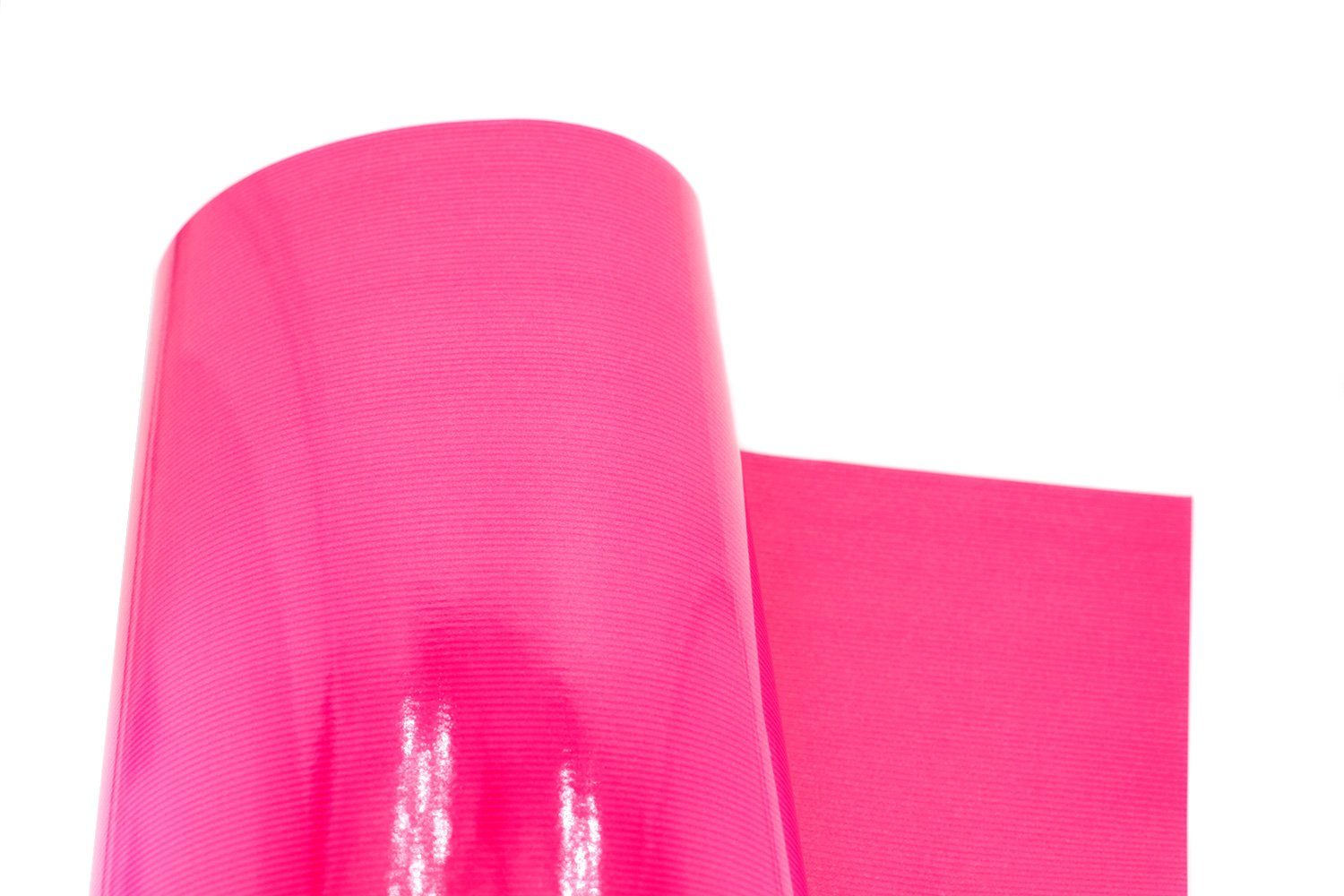 Thumbnail - Star Geschenkpapier, Geschenkpapier gestreift 70cm x 2m Rolle Pink beidseitig