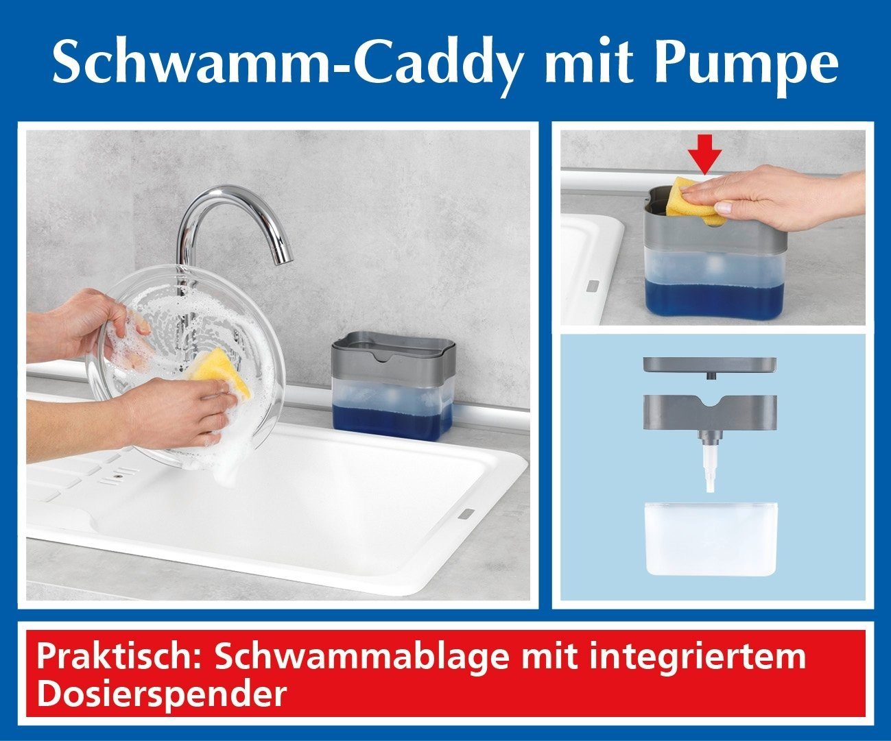 Pumpe ml. Schwamm-Caddy 500 Maximex Reinigungsschwamm mit Fassungsvermögen: