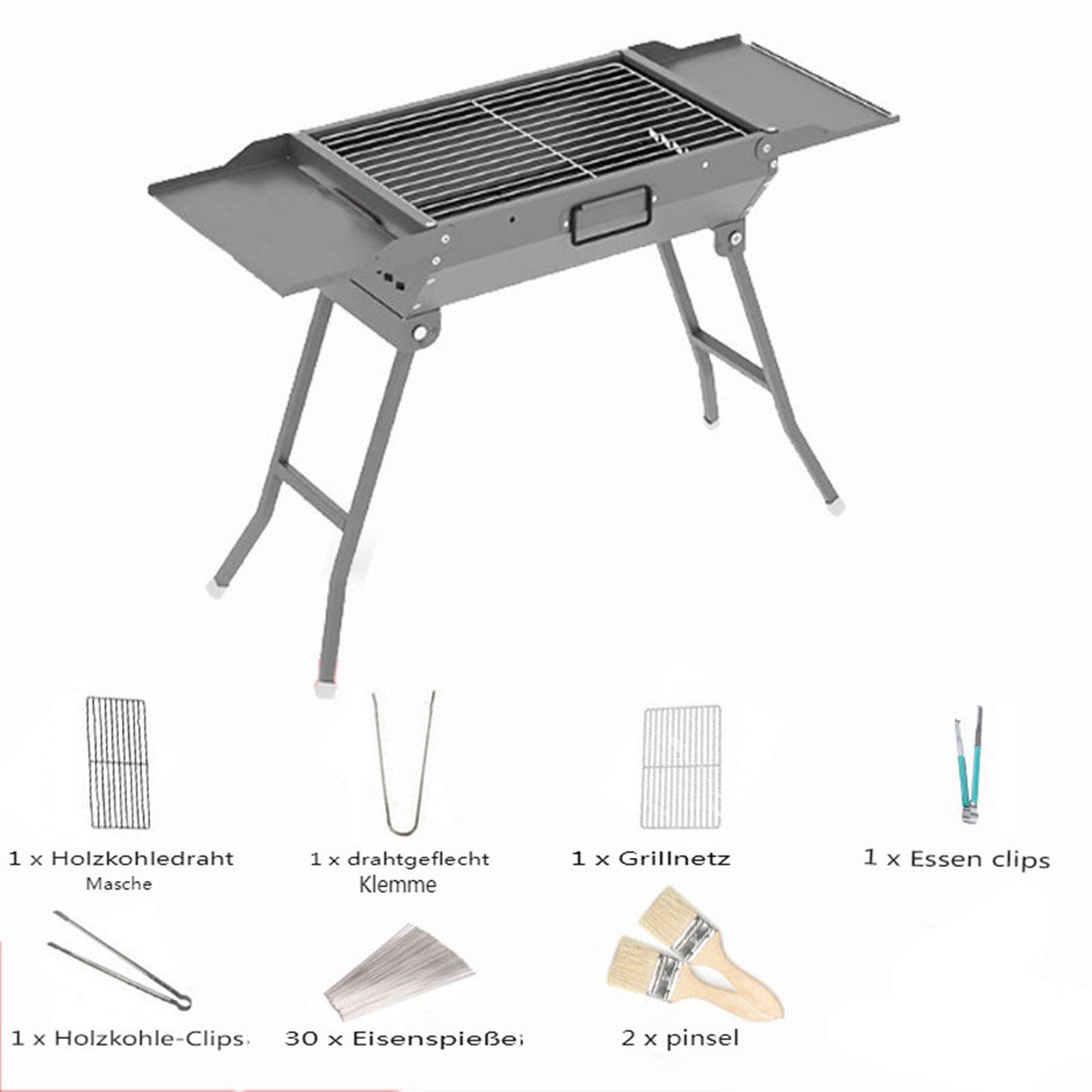 Produktbild von FENNEK Grill Light | Mobiler Und Steckbarer Holzkohle-Grill Aus Edelstahl Für Camping, Trekking, Vanlife, Garten Und Outdoor Grill-Spaß