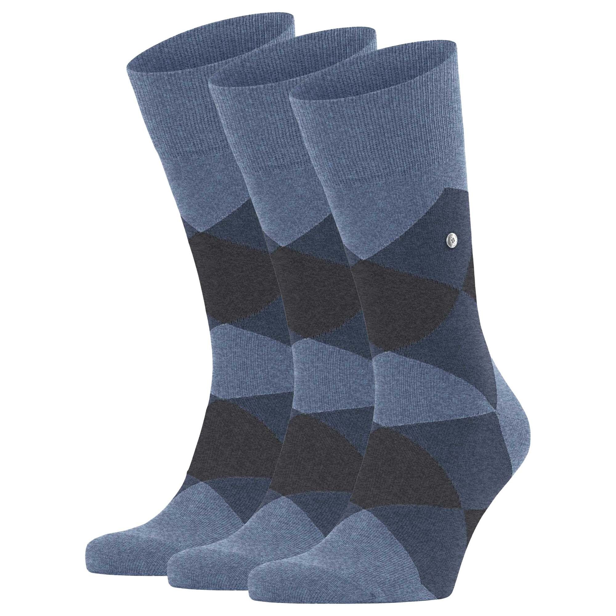 Kurzsocken Herren Socken 3er Pack Baumwolle Clyde