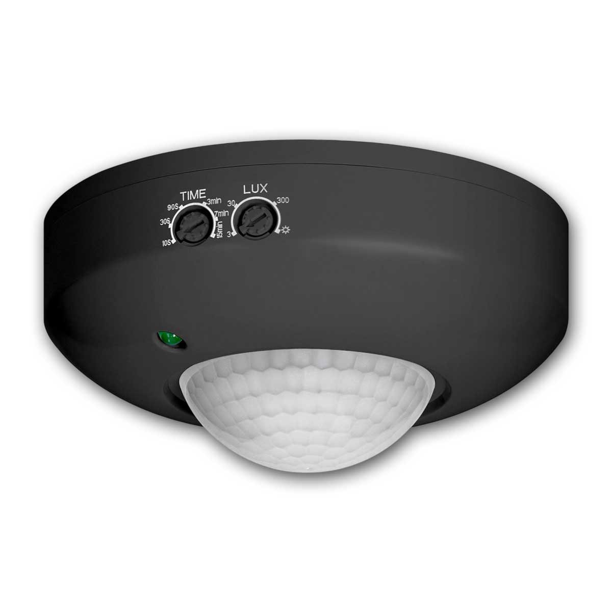 Orno Bewegungsmelder Decken-Bewegungsmelder 360° LED-geeignet, schwarz