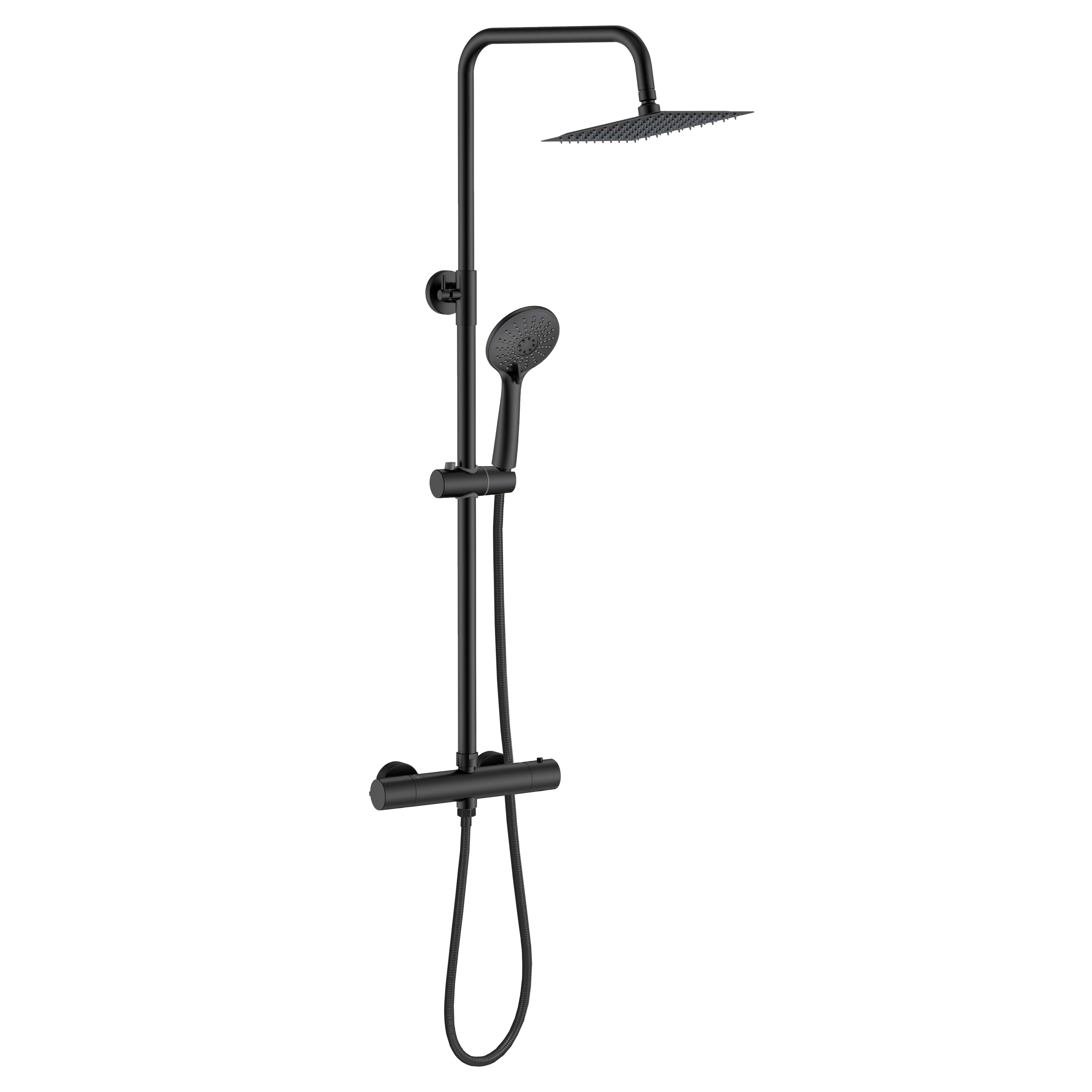 Duschparadies Duschsystem DUSCHPARADIES Thermostat-Duschsystem Edelstahl Qu günstig online kaufen