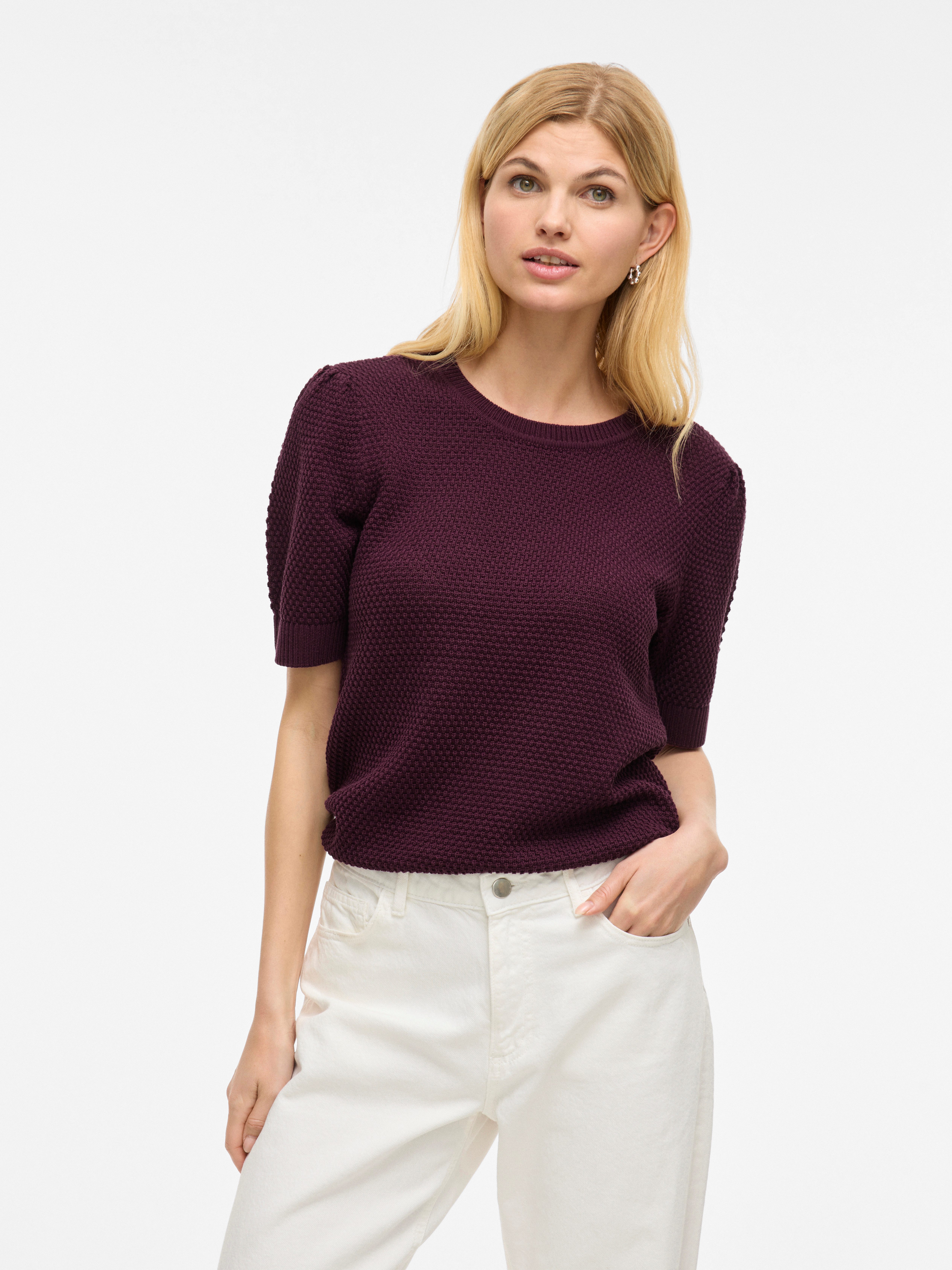 Vila Kurzarmpullover VIDALO O-NECK S/S KNIT günstig online kaufen