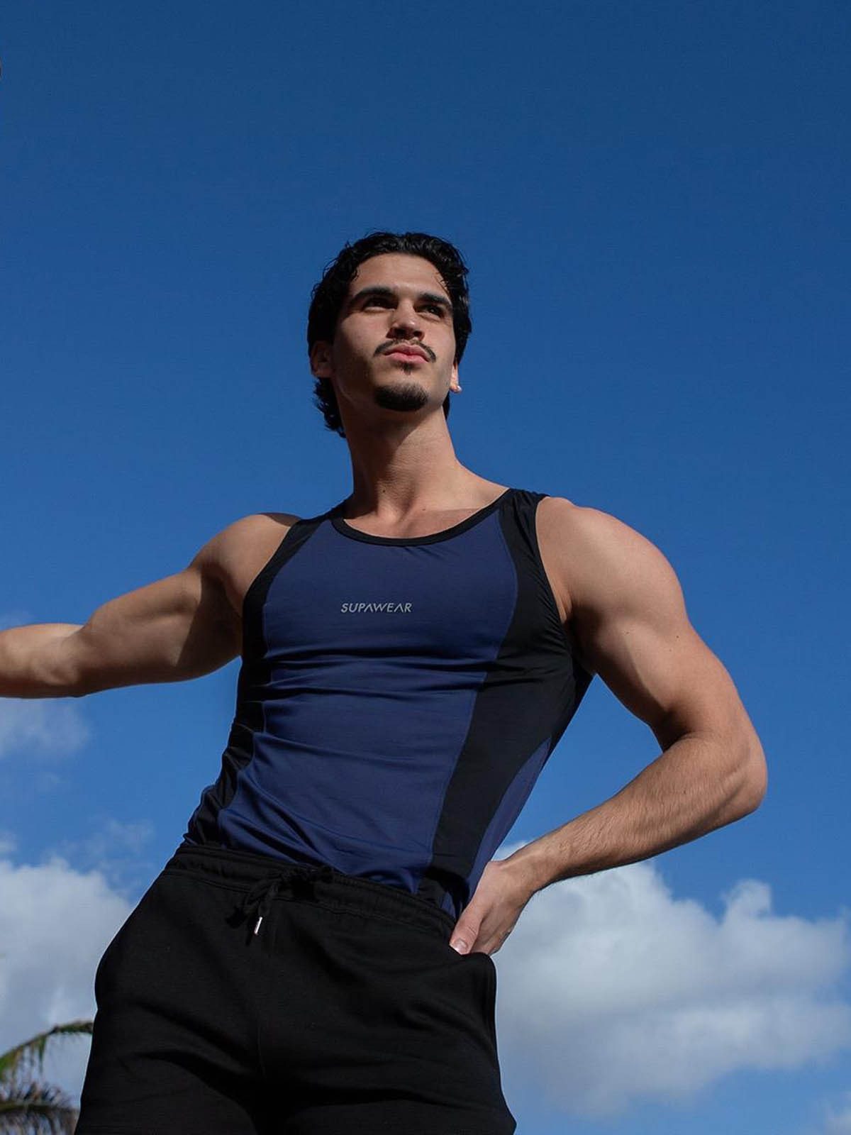 Supawear Tanktop Supawear SPR Performance Singlet Tank Top Blue Ribbon günstig online kaufen