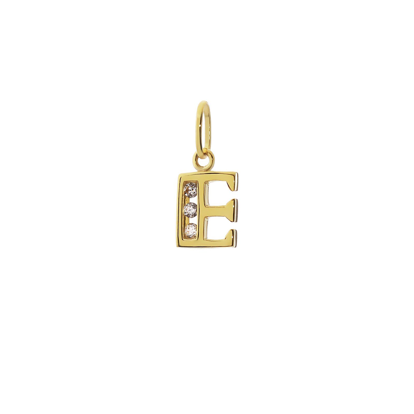 NKlaus Buchstabenanhänger Buchstabe E 8 Karat günstig online kaufen