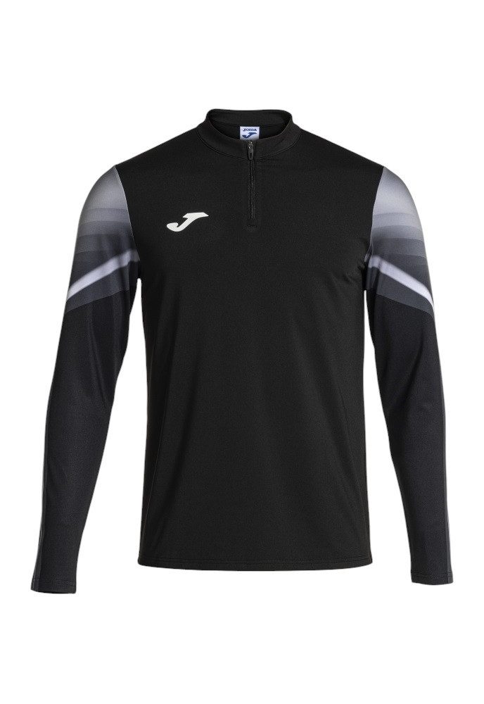 Joma Langarmshirt Elite XI (Sweatshirt, Half-Zip) schwarz/anthrazitgrau Herren