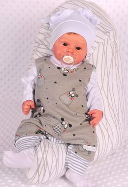 La Bortini Strampler, Jäckchen & Mütze Erstausstattungspaket Baby Strampler Mütze Socken Shirt 50 56 62 68 74